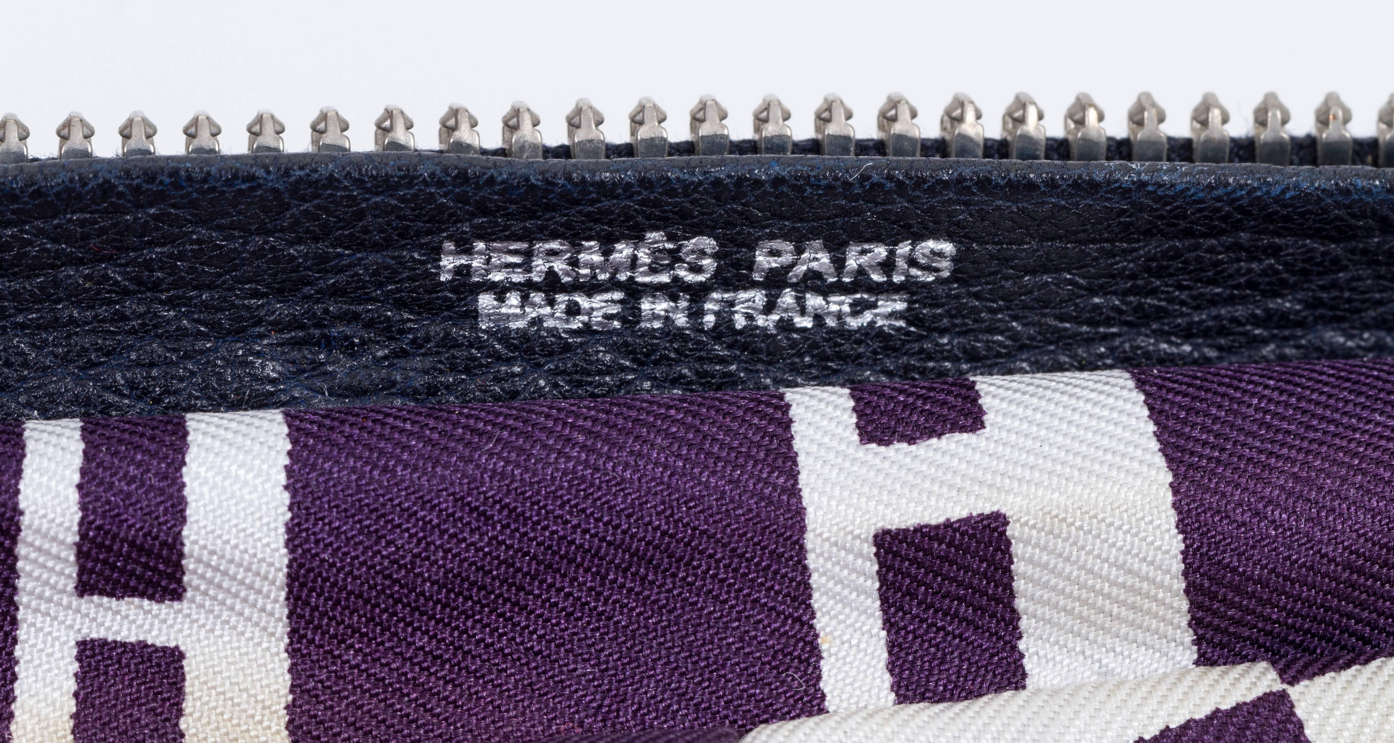 Hermes Black and Purple Silky Pop Bag 3