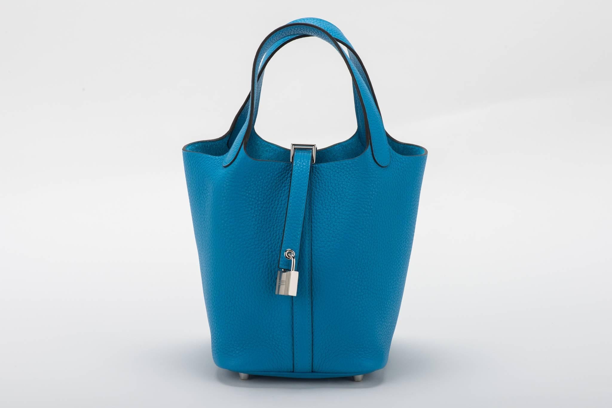 hermes picotin blue