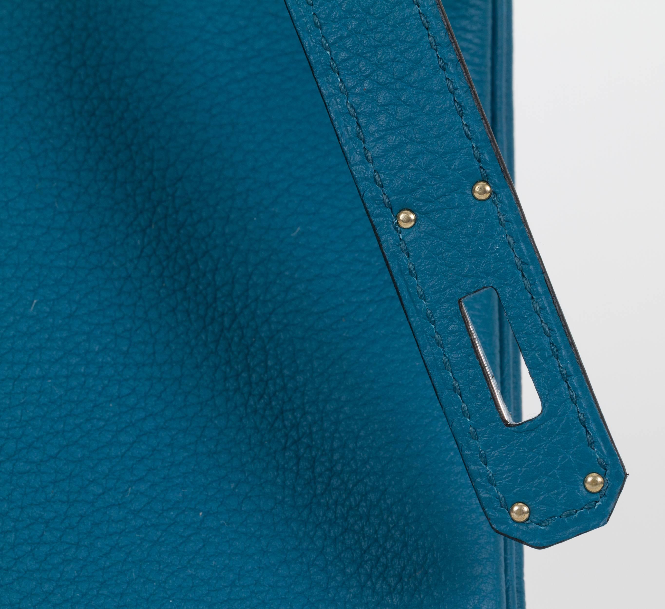 New Hermès 30cm Blue Togo Birkin Bag  In New Condition In West Hollywood, CA
