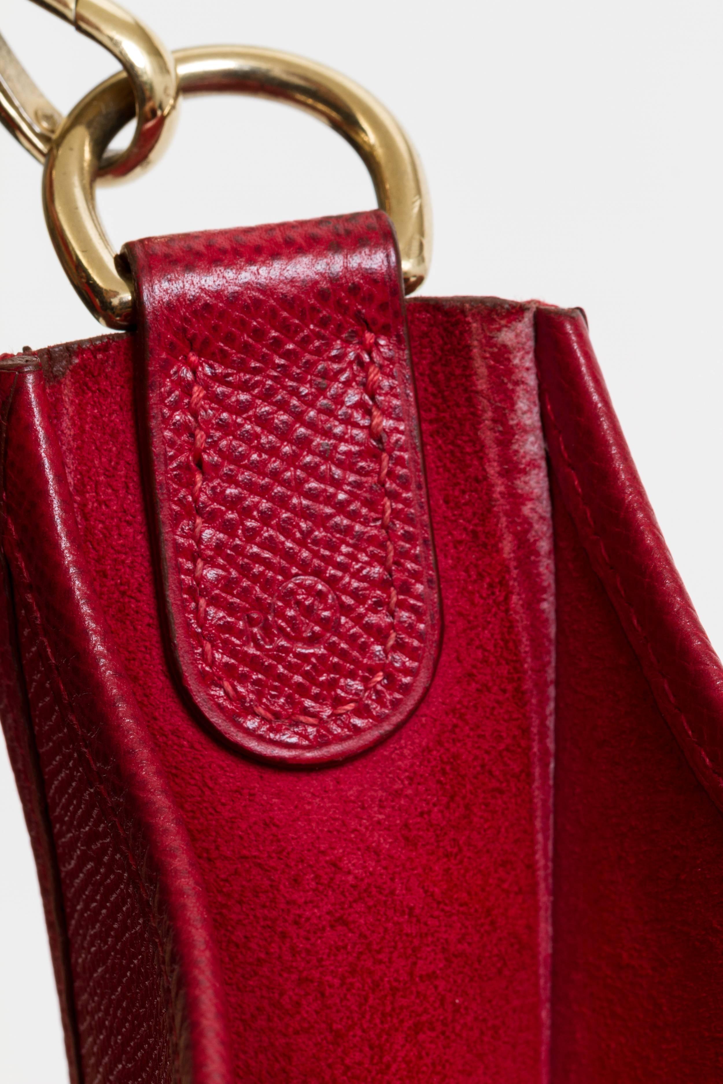 Hermès Rouge Vif Epsom GM Evelyne Bag 1
