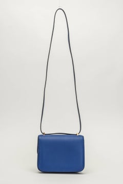 Hermes Mini Constance 18cm Electric Blue Bag