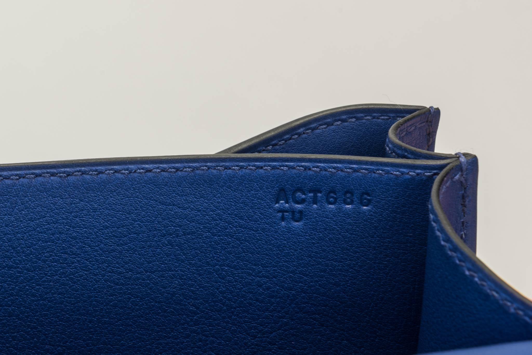 Hermes Mini Constance 18cm Electric Blue Bag 2