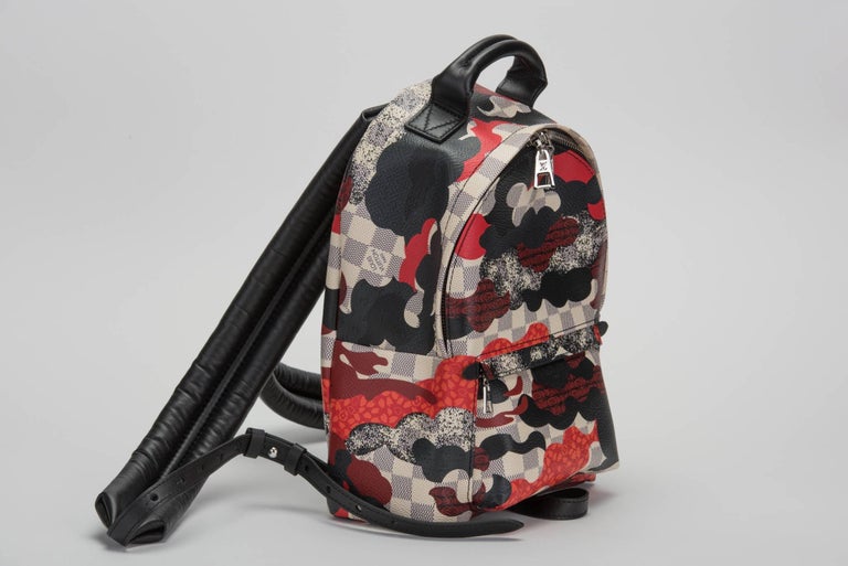 RARE Louis Vuitton Patchwork Palm Spring Backpack Louis Vuitton Patchwork Palm Spring Backpack For Sale at  main image 2