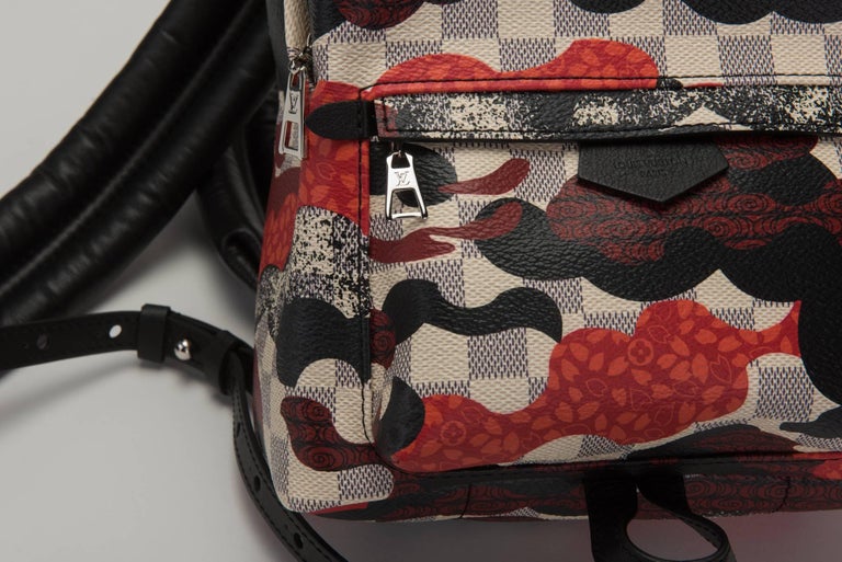 RARE Louis Vuitton Patchwork Palm Spring Backpack Louis Vuitton Patchwork Palm Spring Backpack For Sale at  main image 3