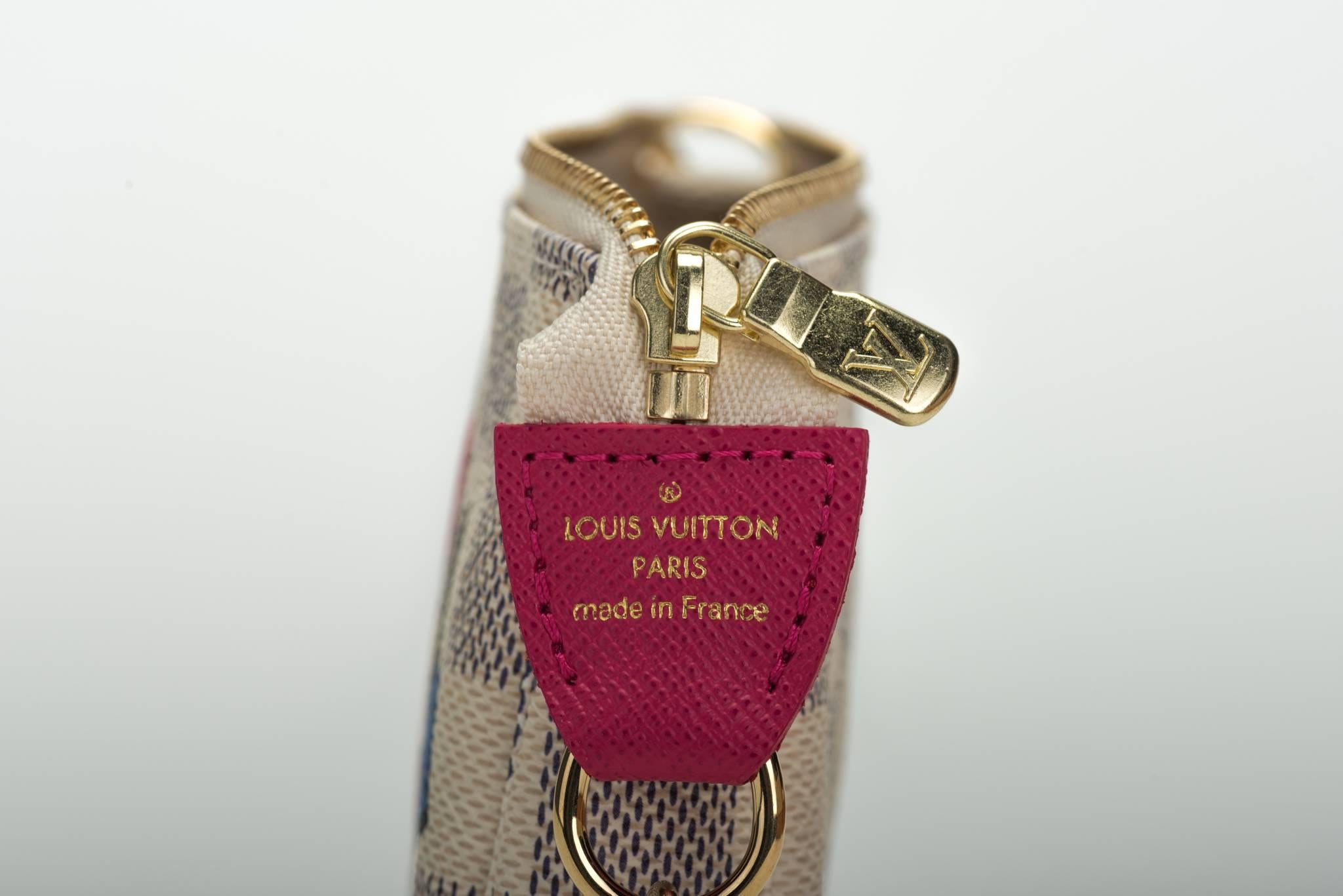 Brown Louis Vuitton Sold Out Mini Pouchette Giraffe Bag