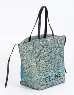 New Celine Boucle Fabric Blue Phantom Bag