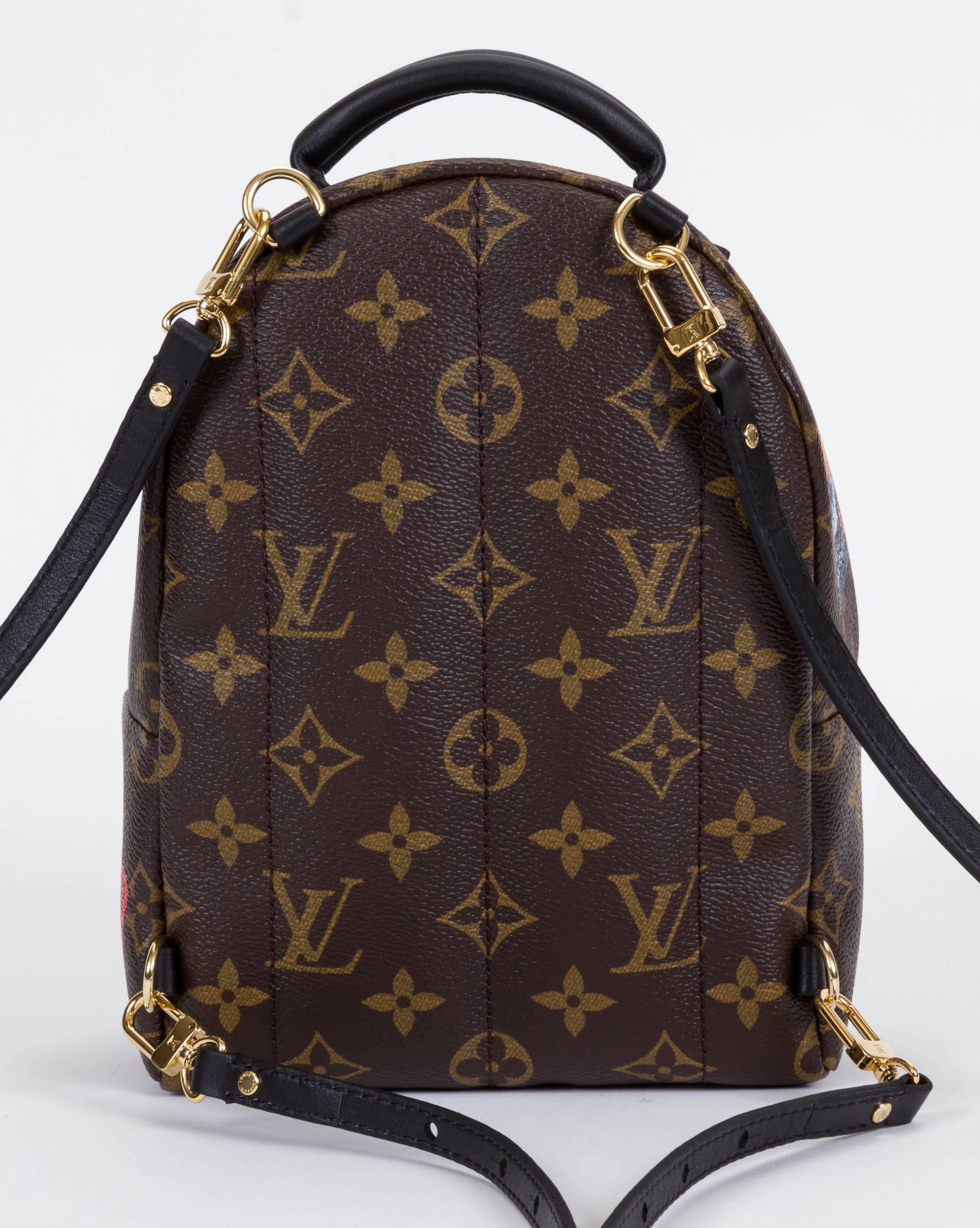 Black SOLD OUT New Vuitton Unique Mini Palm Spring Backpack Bag