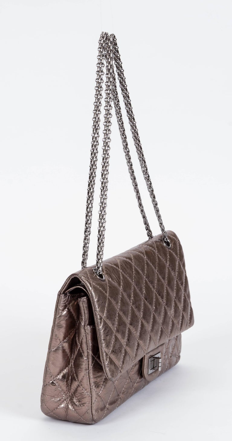 Chanel Metallic Bronze Jumbo Reissue Bag at 1stDibs bronze chanel bag