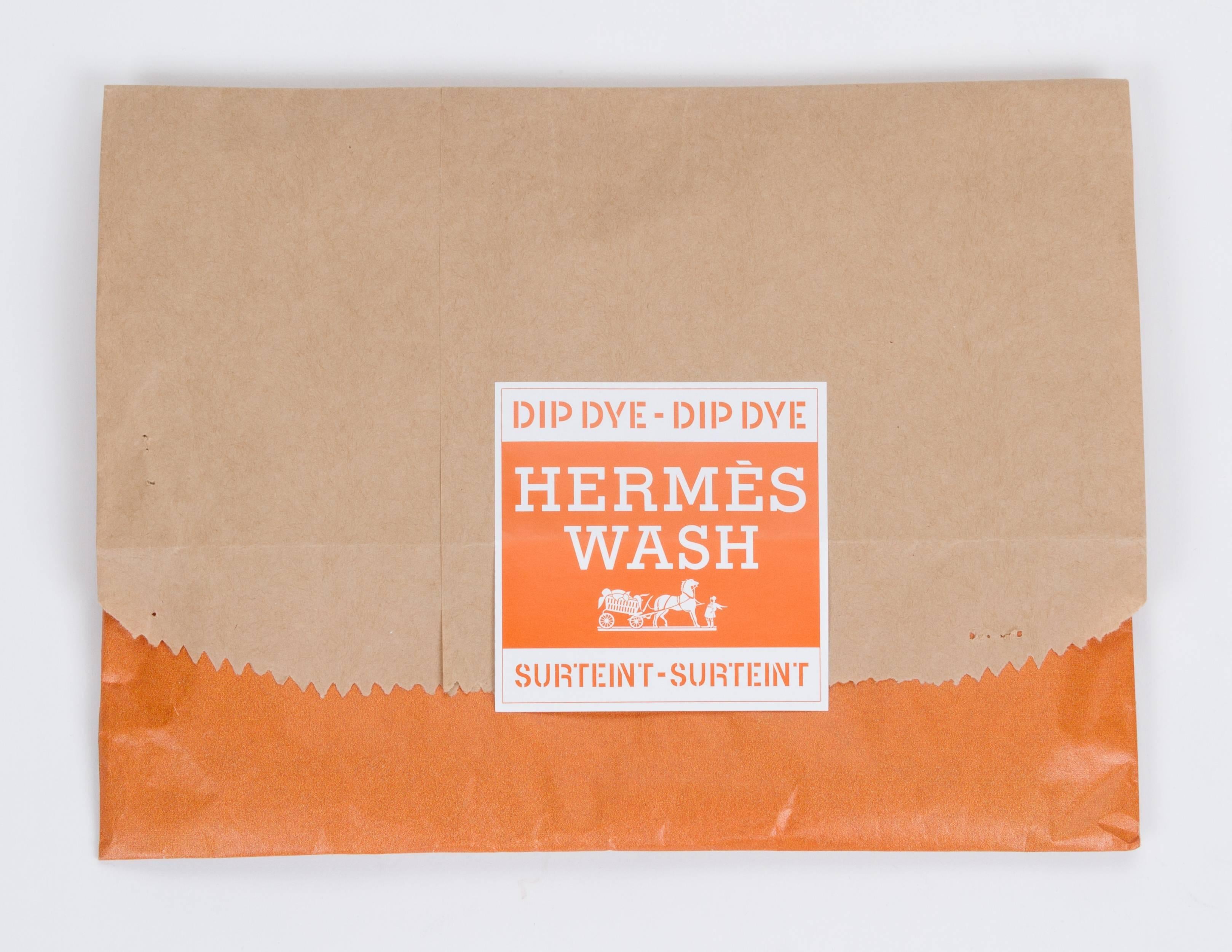 Women's  Hermès 1 of a Kind Dip-Dyed Carrick a Pompe Scarf 