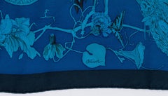 Hermes Kermit Oliver Dip Dye Collection Flores et Flore du Texas Scarf