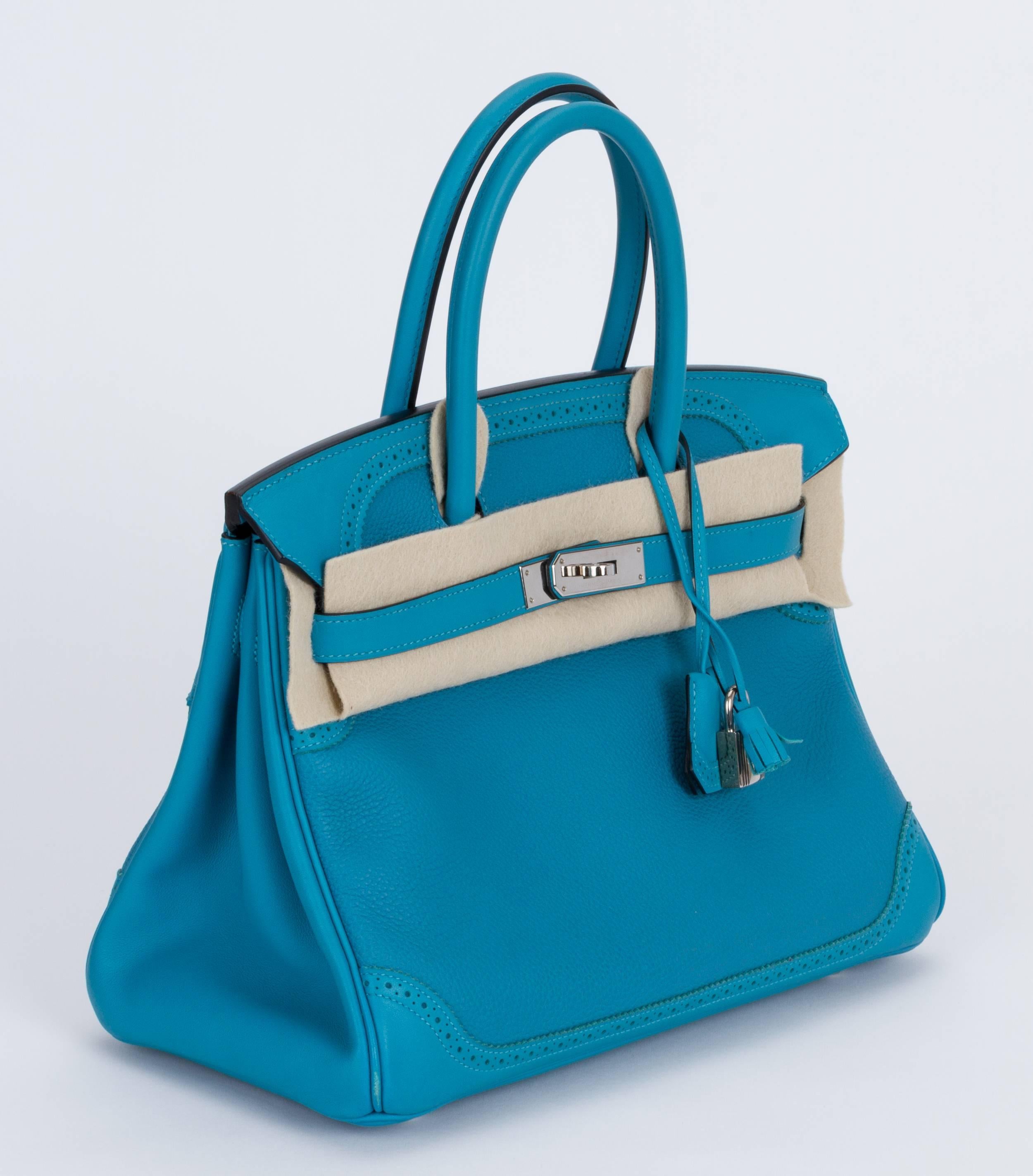 hermes turquoise bag