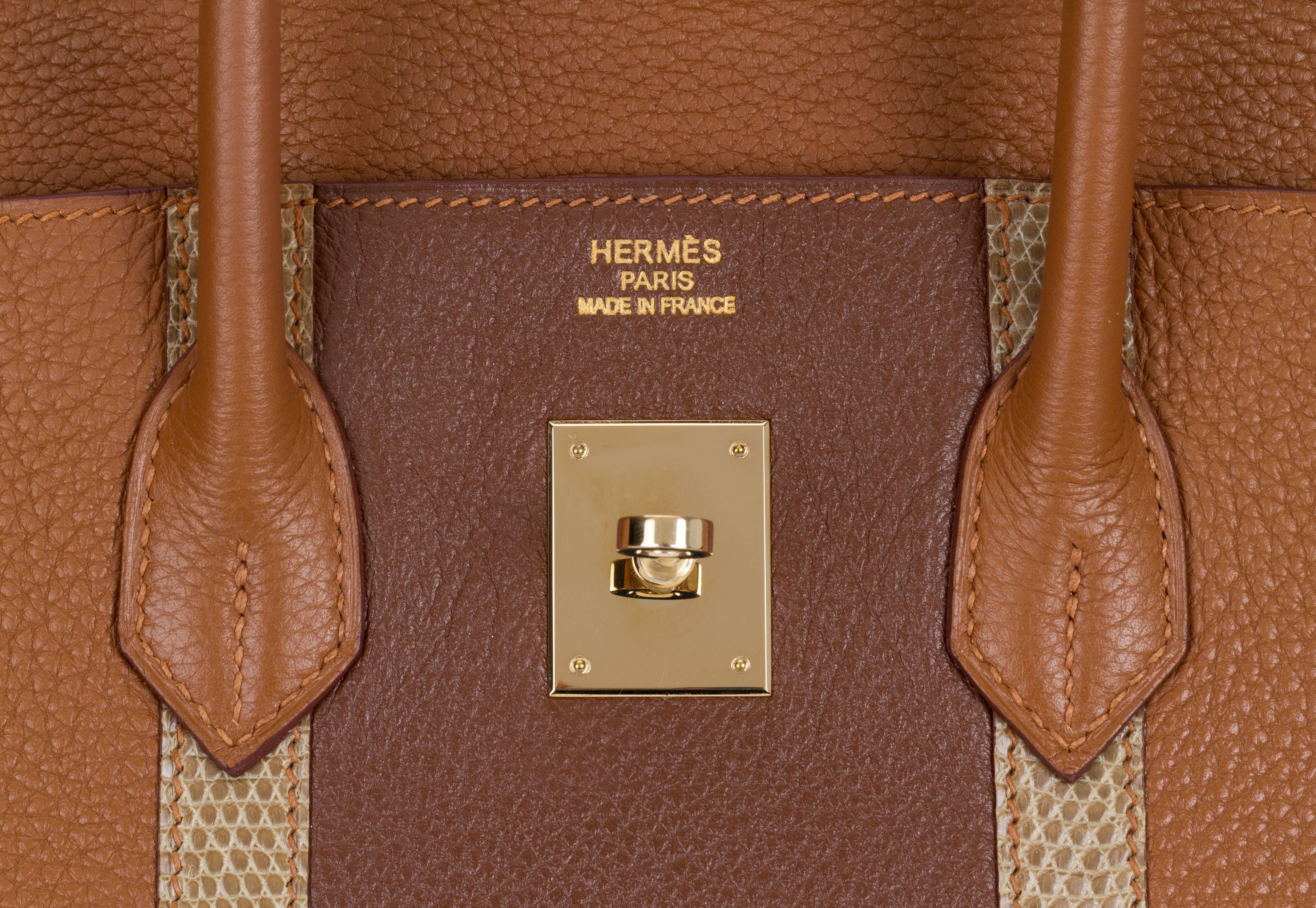 Women's Hermes Rare Birkin 35 Club Gold & Marron Bag