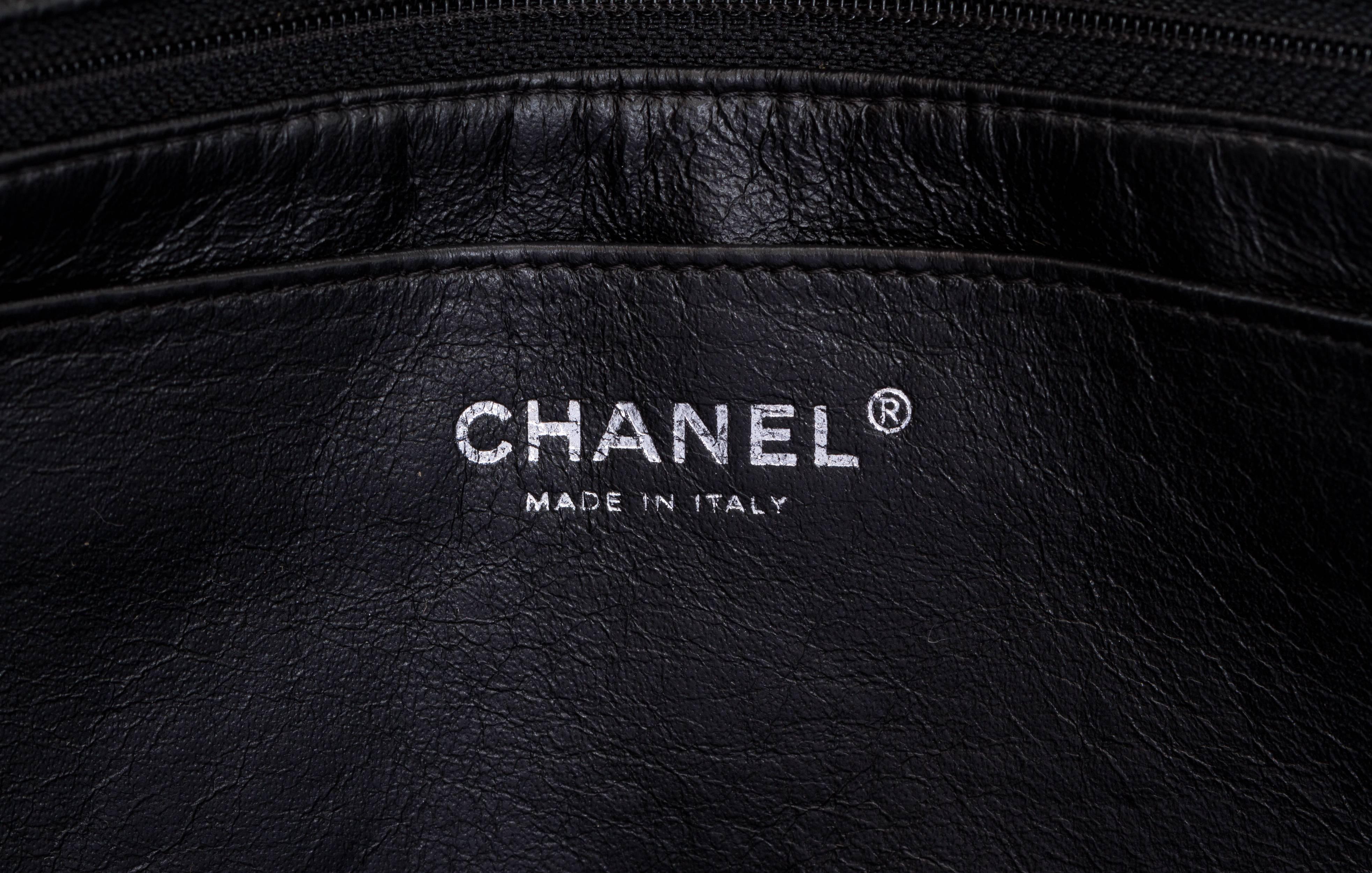 Chanel Black Caviar Single Jumbo Flap Bag 1