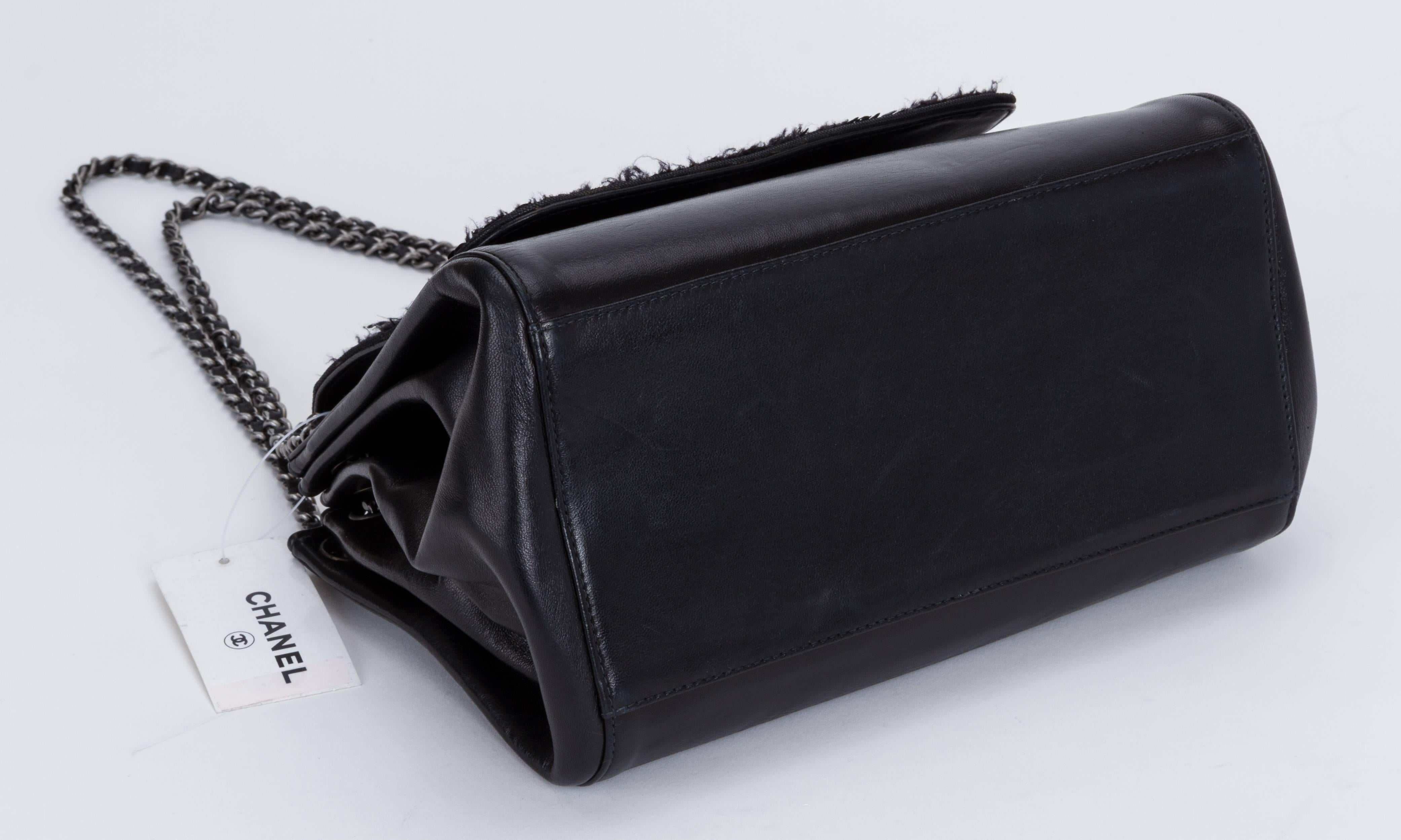 chanel black evening bag