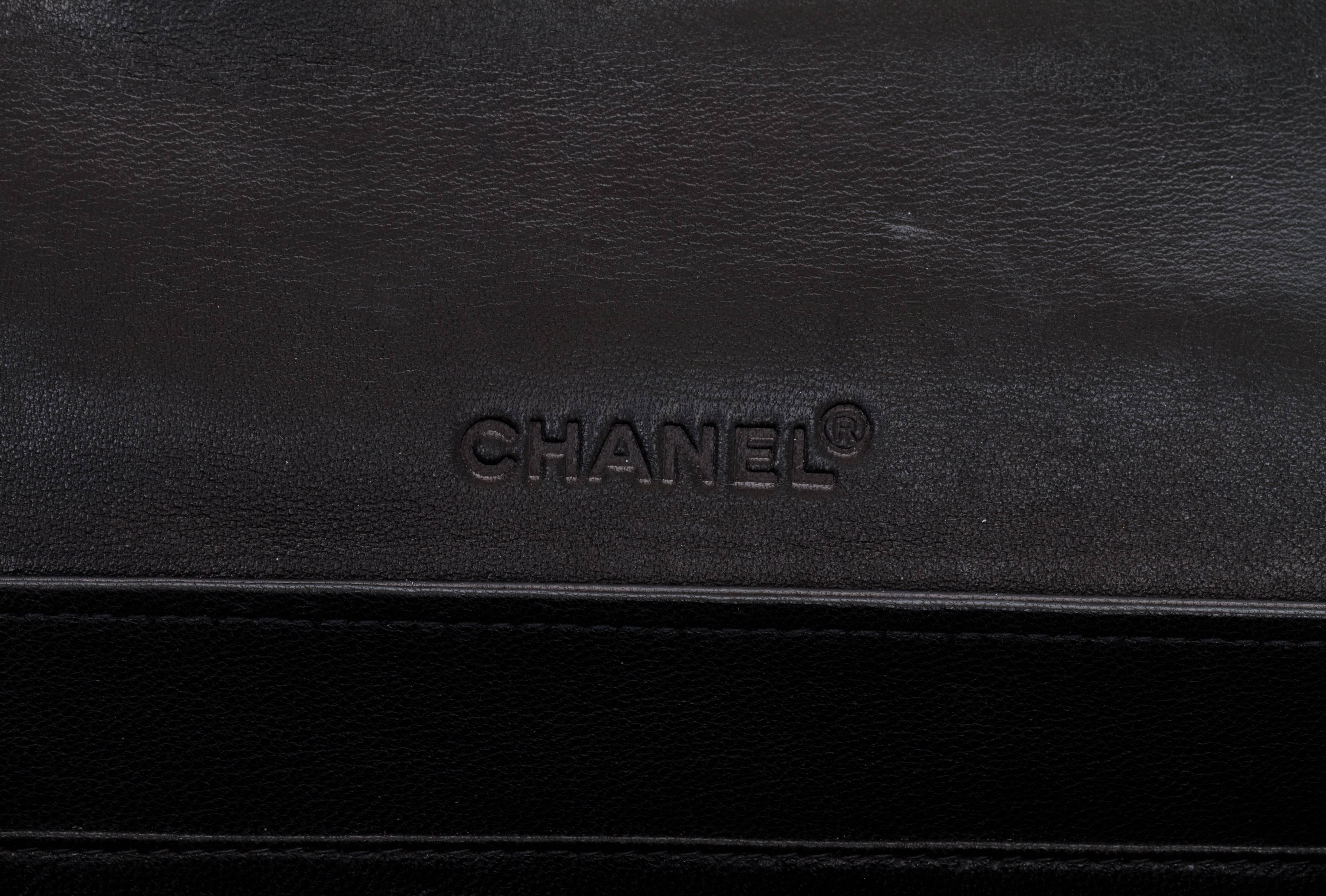 Women's Chanel Black Embroidered Evening Bag 
