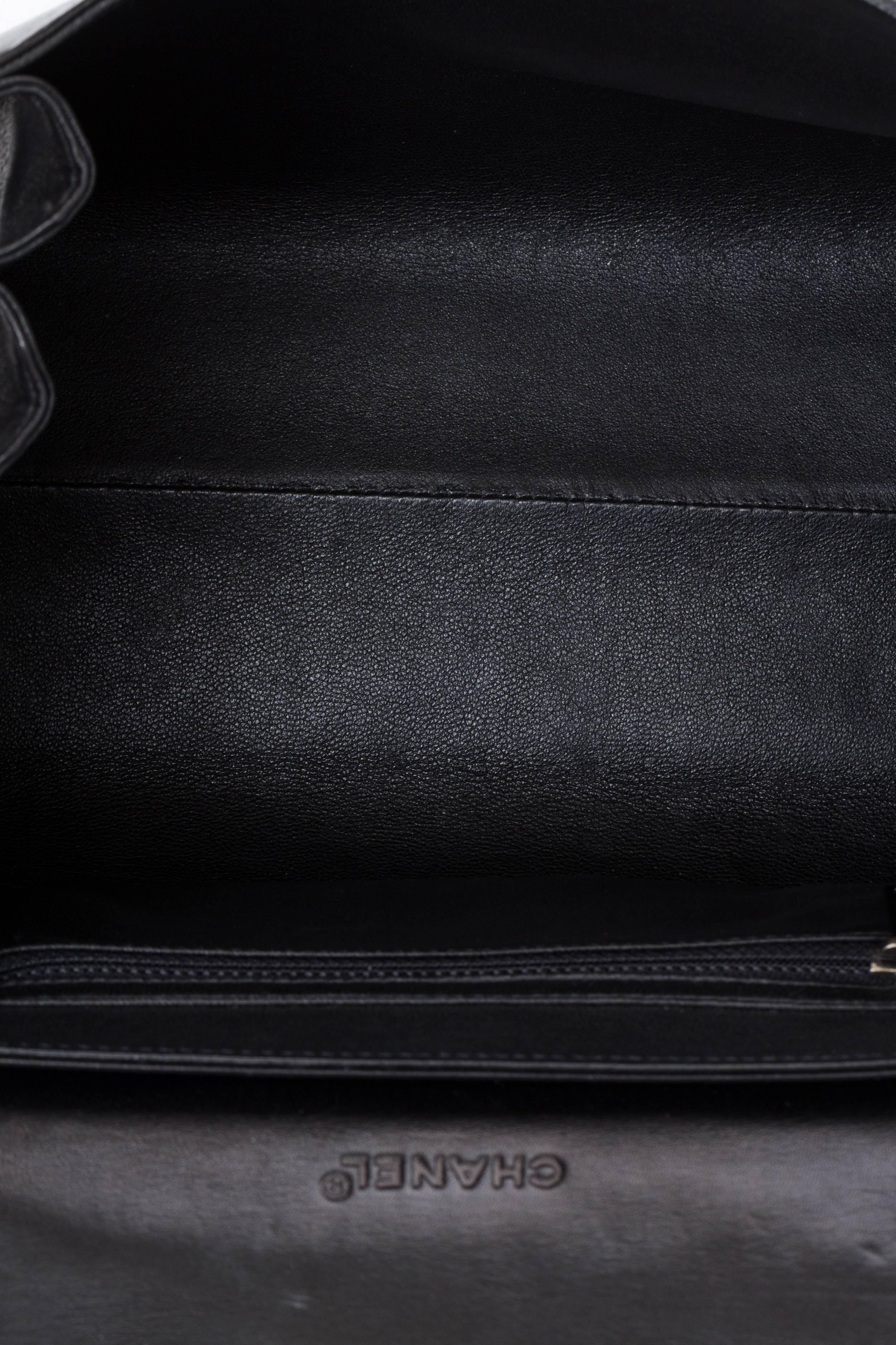 Chanel Black Embroidered Evening Bag  1