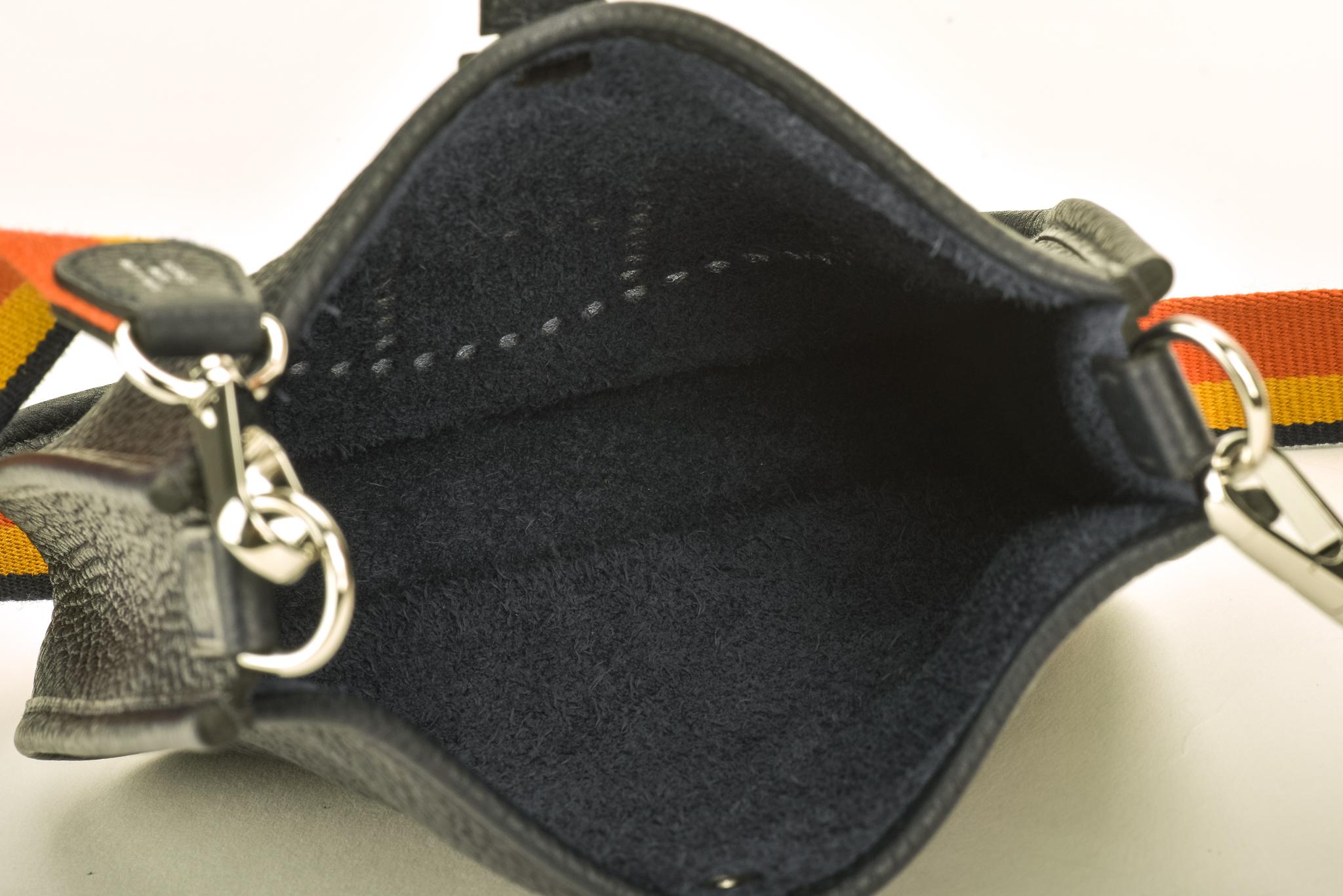 New Hermes Mini Evelyne Blue Indigo Clemence 3