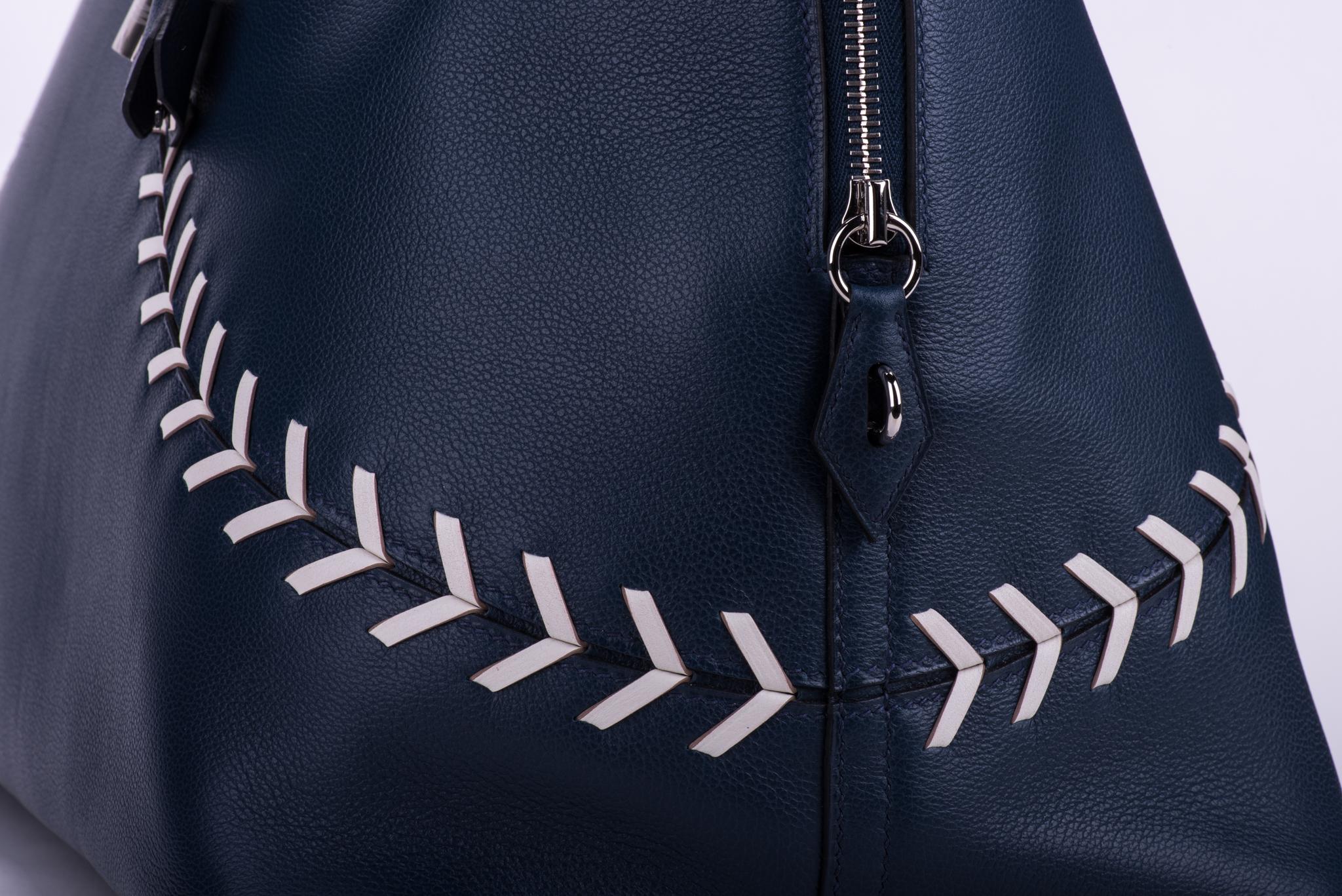 Black Hermes Limited Edition Travel Bolide Baseball Bag