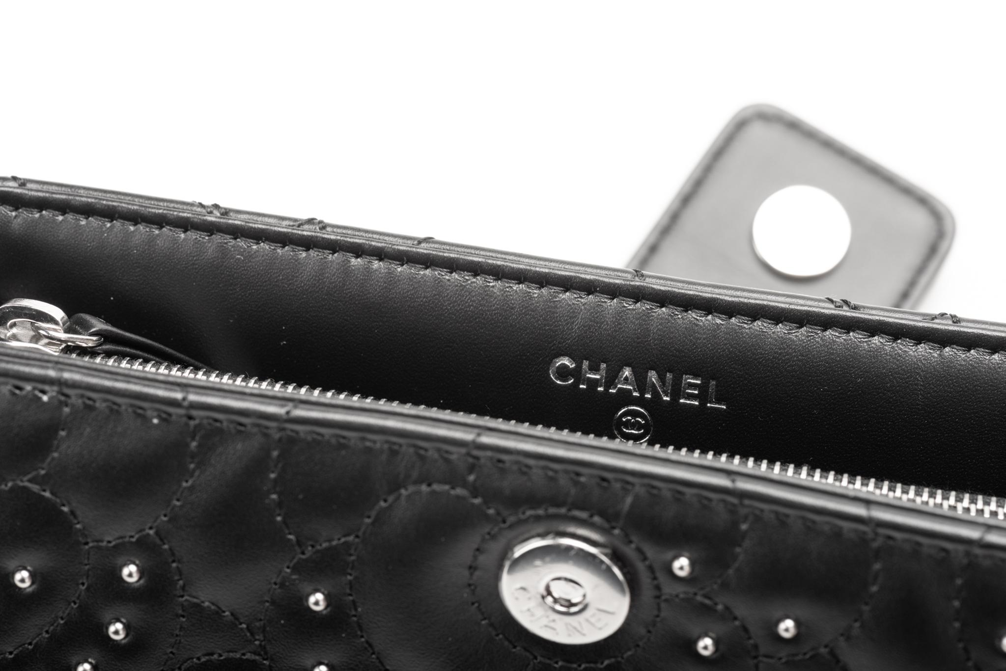 Chanel Camellia Studs Black Crossbody Bag 1