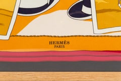 Hermès Framed Silk Carriage Scarf