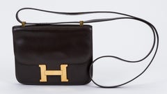 Hermès Vintage 70's Brown Box Constance Crossbody Bag
