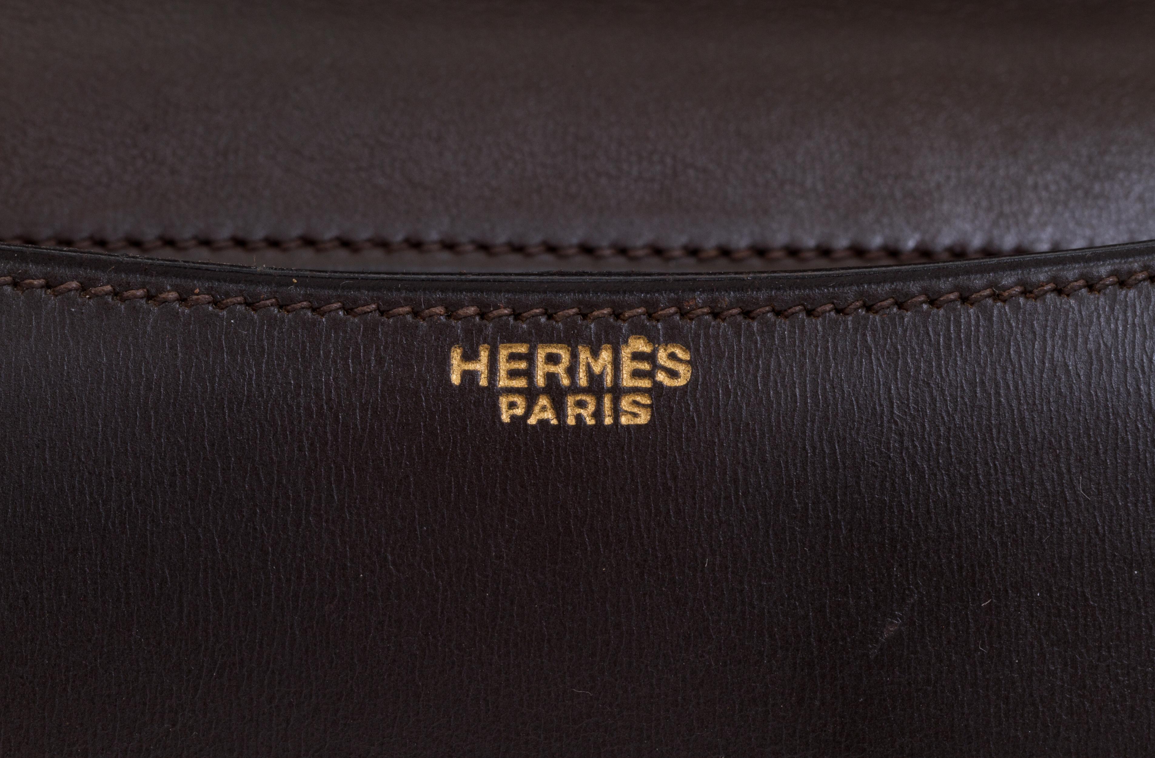 Hermès Vintage 70's Brown Box Constance Crossbody Bag 2