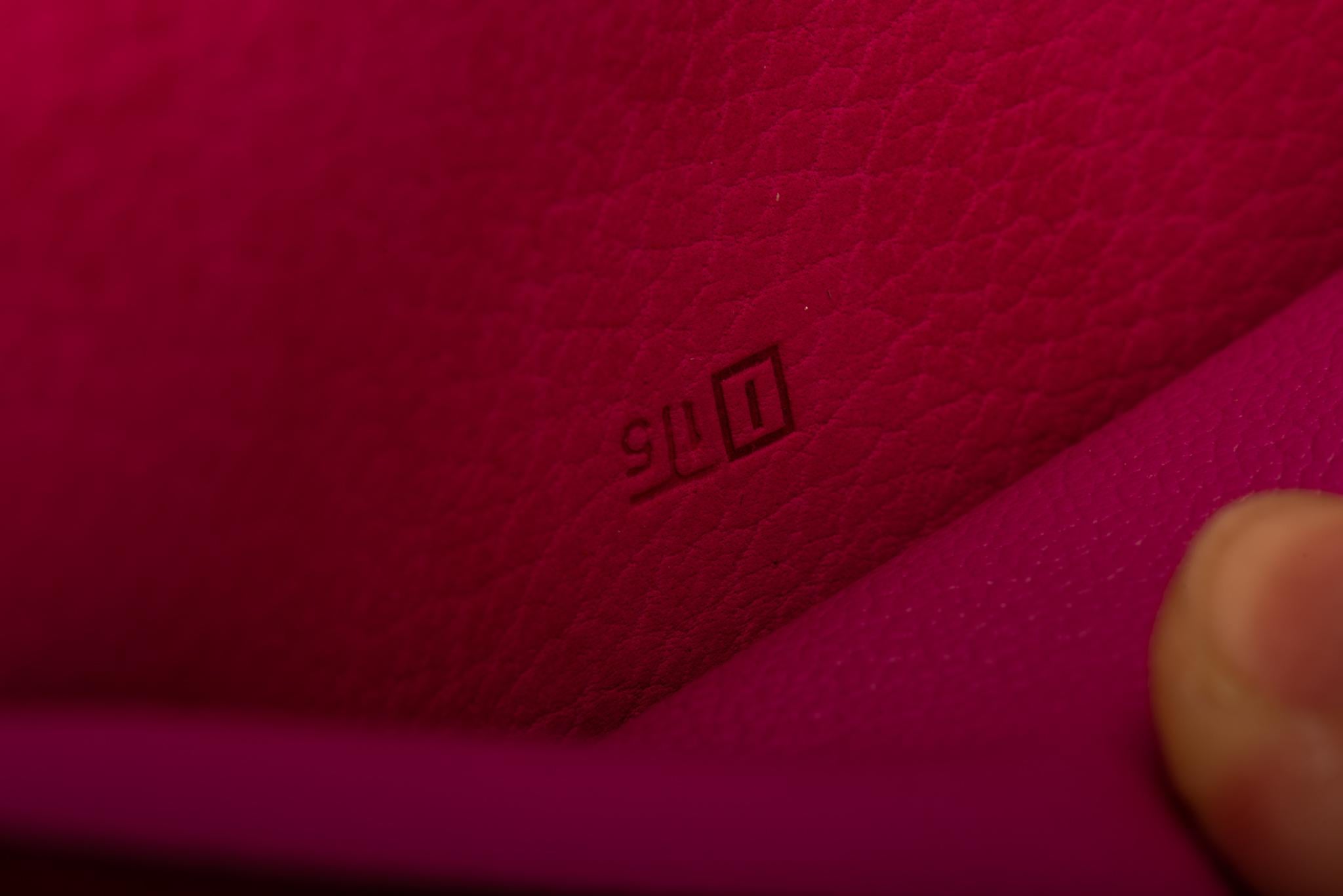 pink checkbook cover