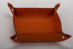 Hermès Orange Clemence Change Tray