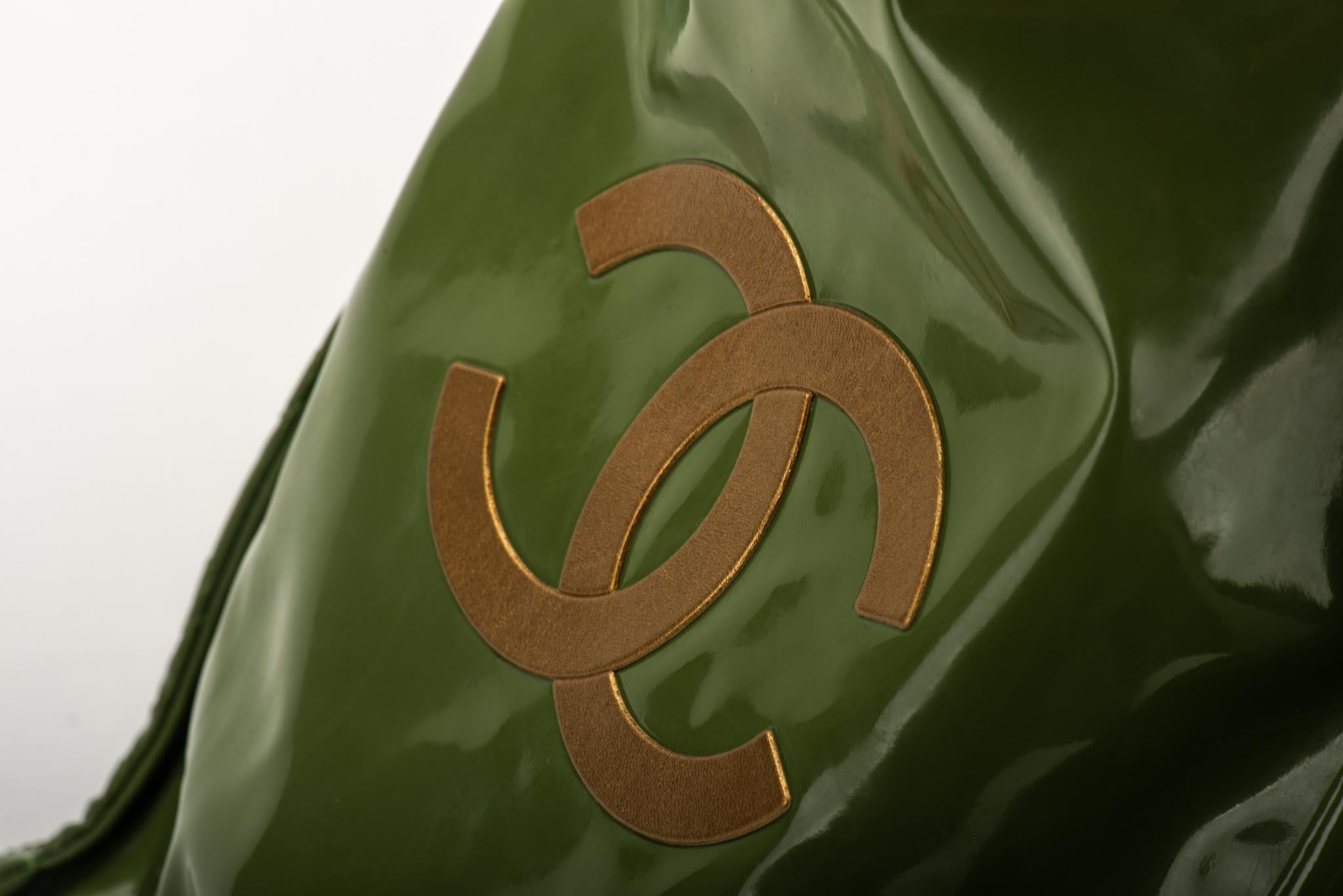 Women's Chanel Limited Edition Green PVC Harrods Handbag