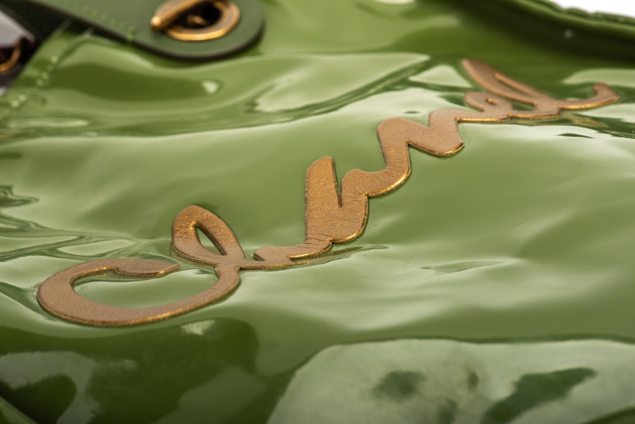 Chanel Limited Edition Green PVC Harrods Handbag 3