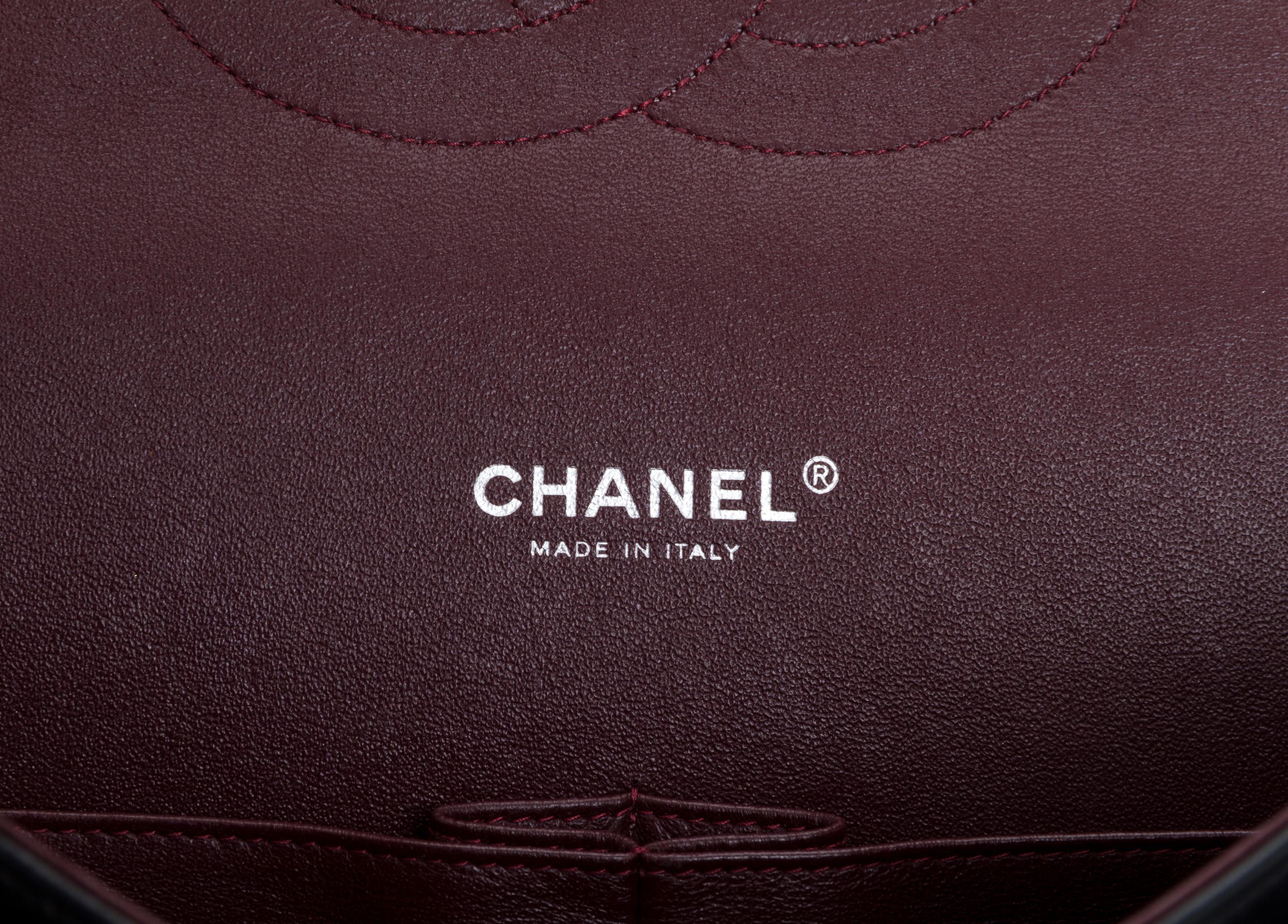 Chanel Black Lambskin Maxi Double Flap Bag 5