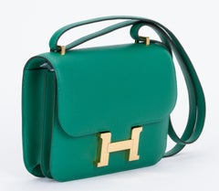Hermes Mini Constance Vert Vertigo Bag
