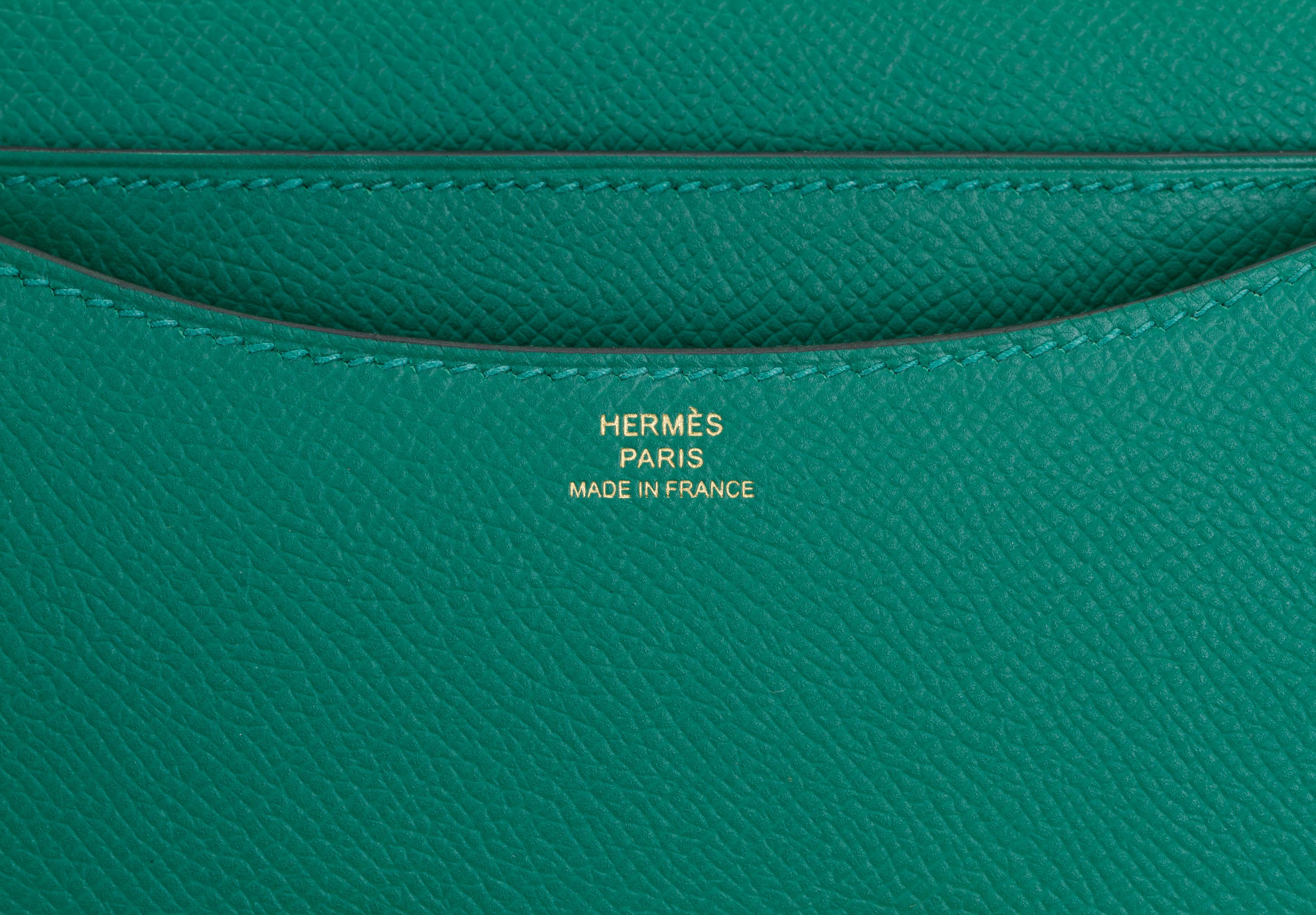 Women's Hermes Mini Constance Vert Vertigo Bag