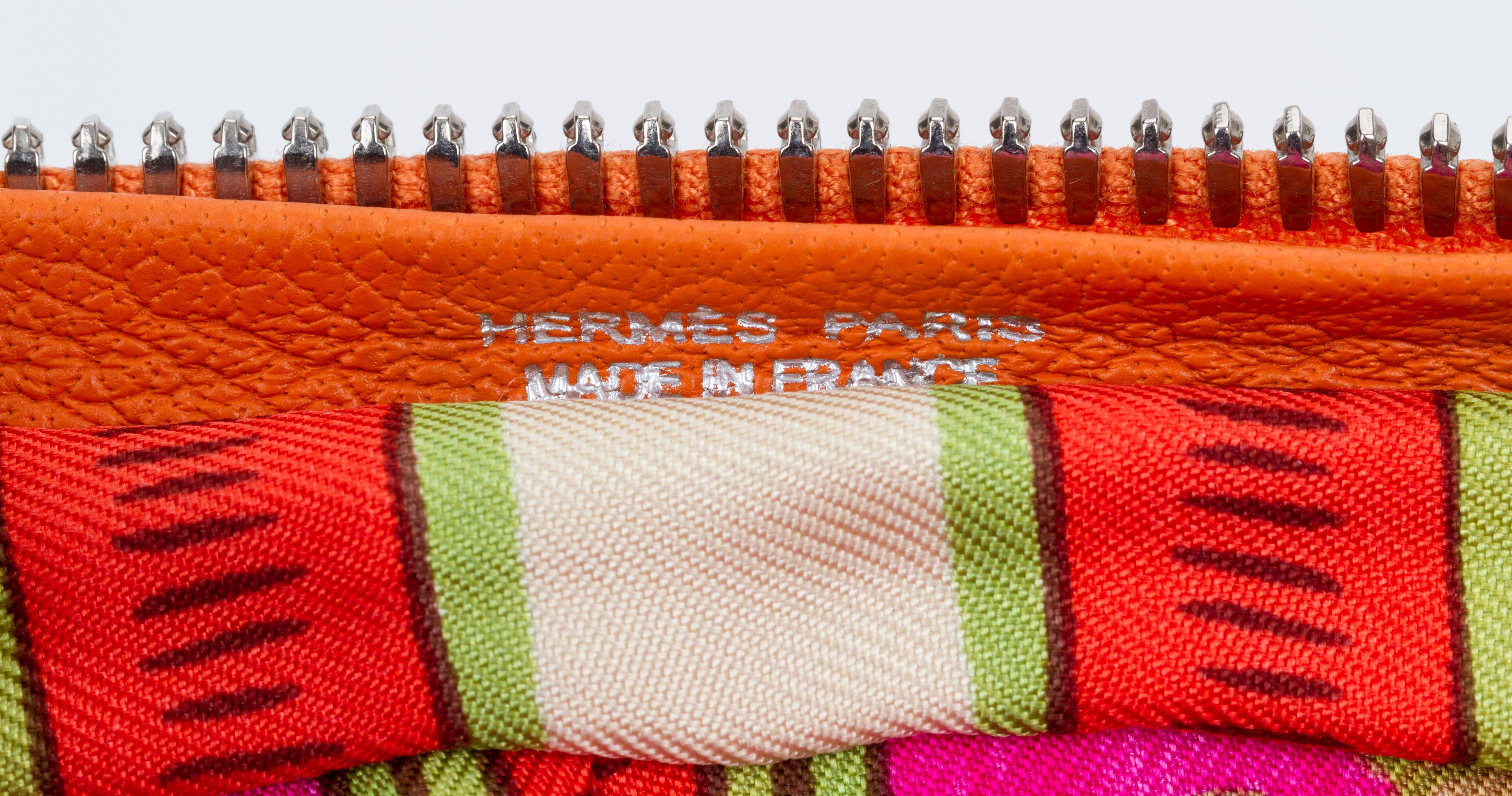 Hermes Orange Hot Pink Silky Pop Bag 1