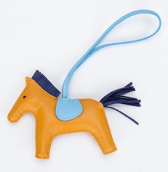 New Hermes Grigri Rodeo Jaune D'Ambre Bag Charm