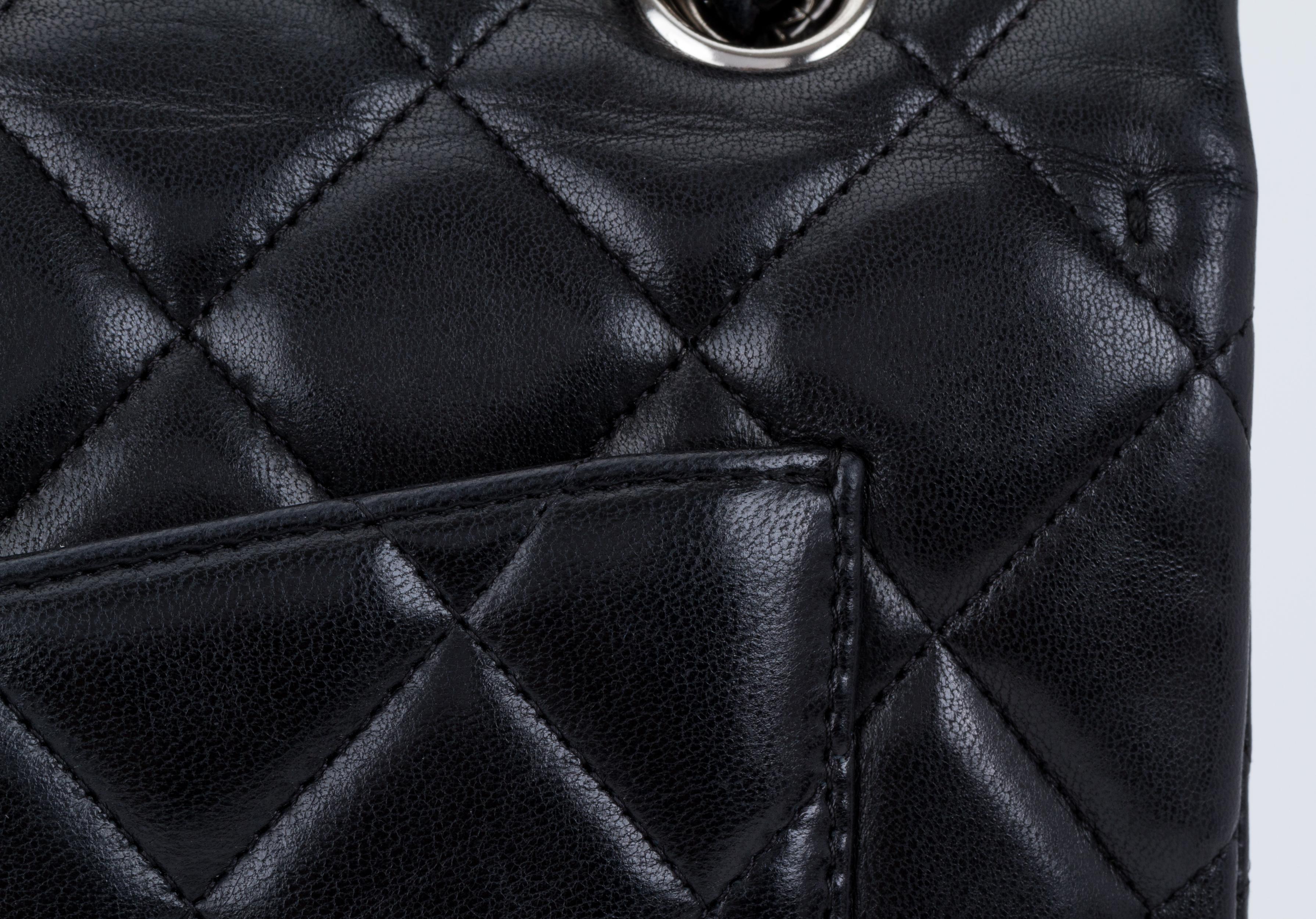 Chanel Black Maxi Single Classic Flap 3