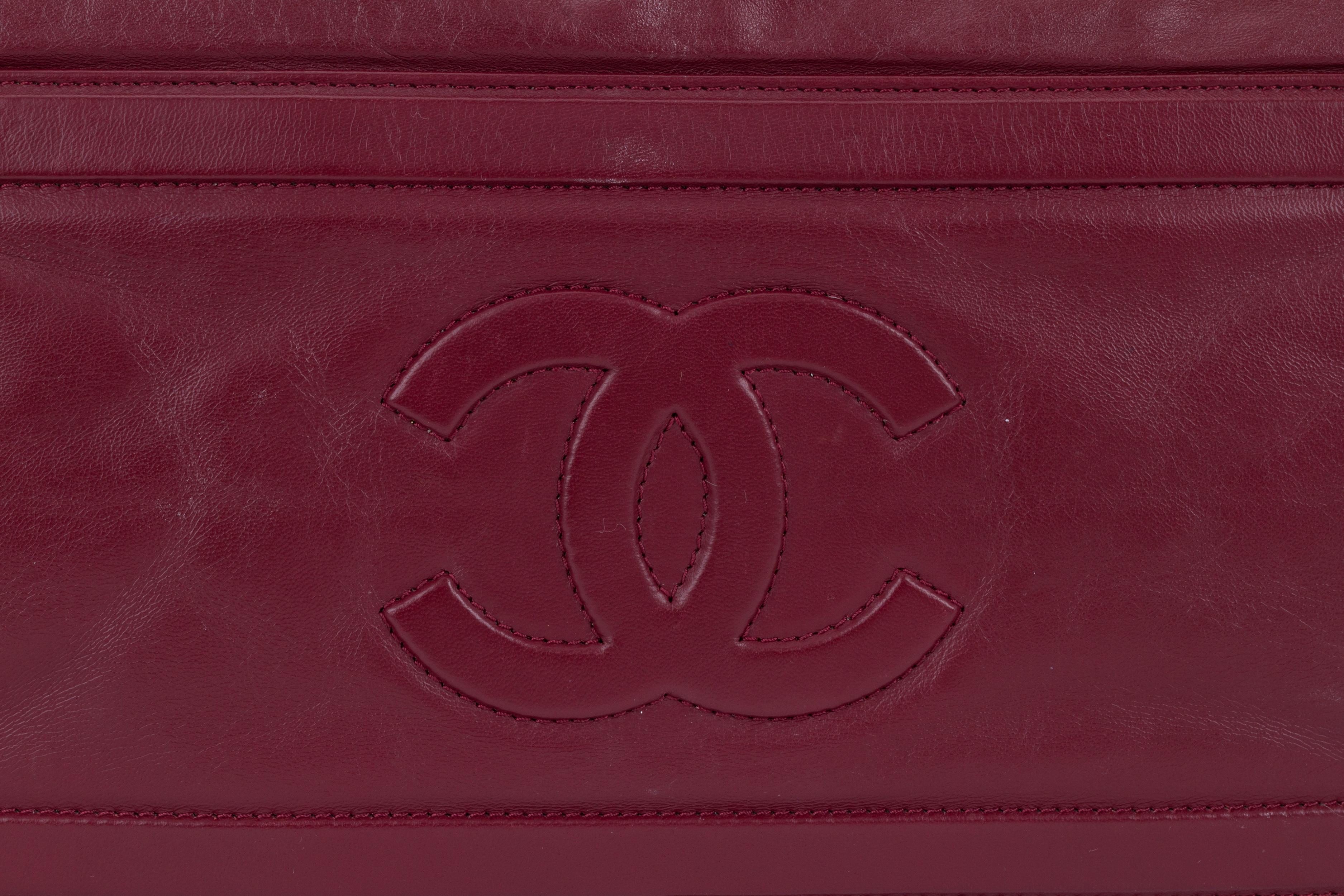 Women's Chanel Burgundy Leather Coco Cocoon Bag