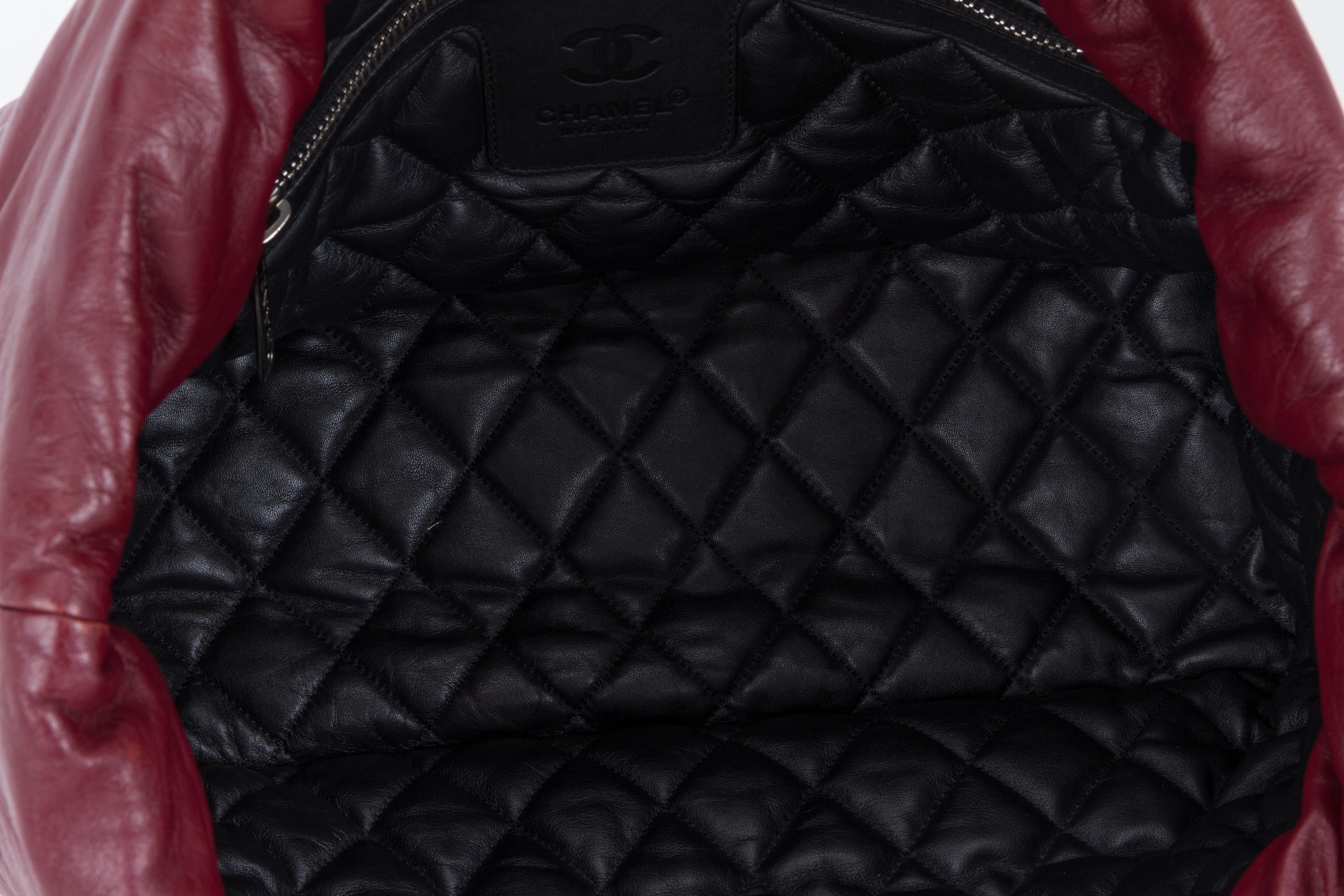 Chanel Burgundy Leather Coco Cocoon Bag 6