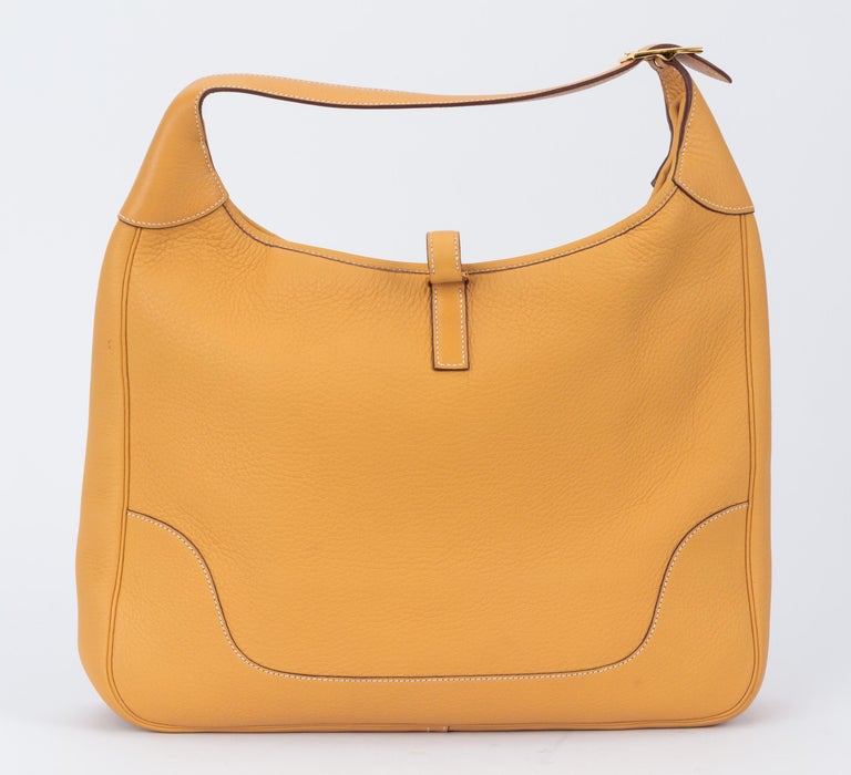 Hermes Trim 38 Shoulder Sable Clemence Bag at 1stDibs messenger bags