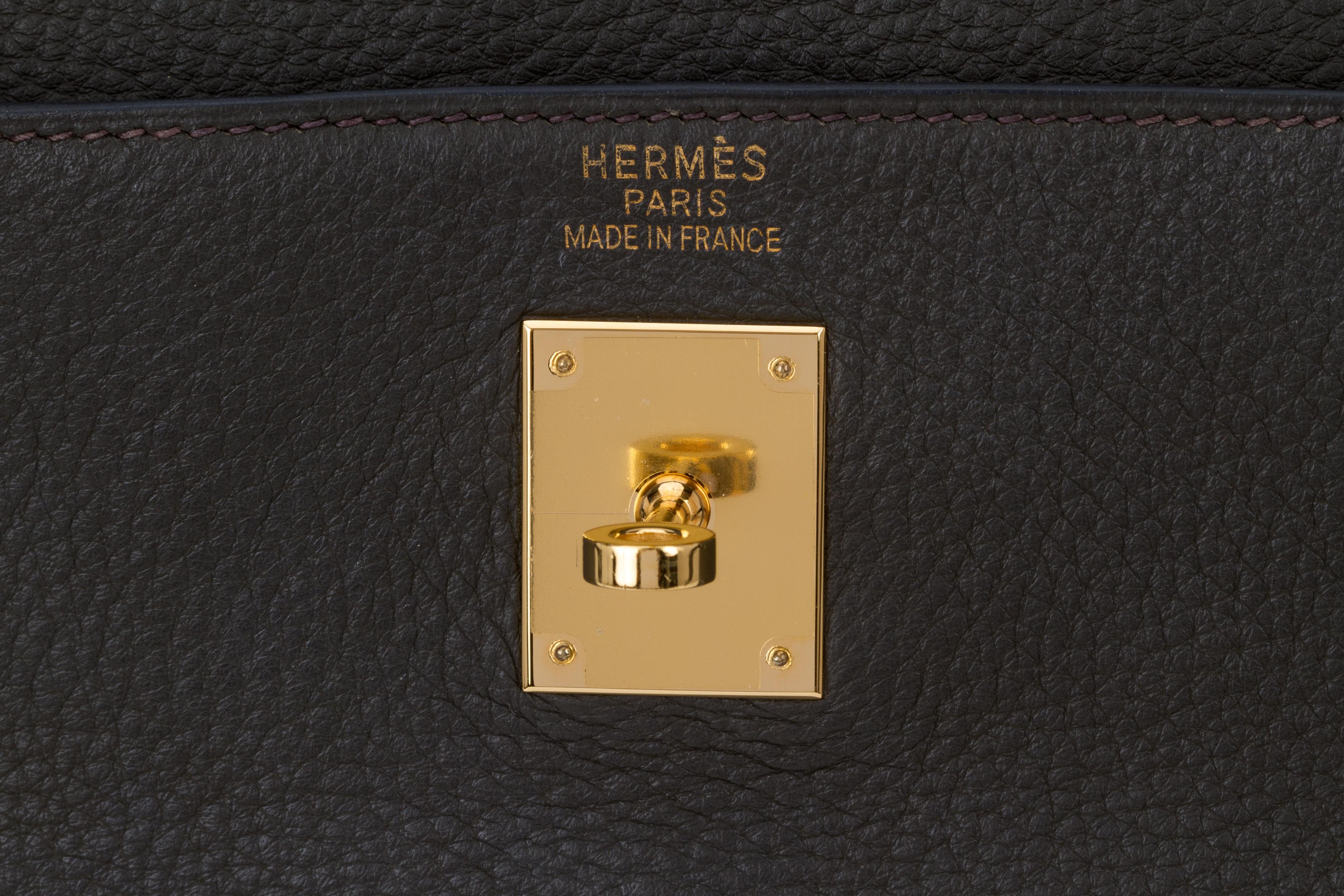 Hermes Kelly 35 Retourne Olive Green Bag 4