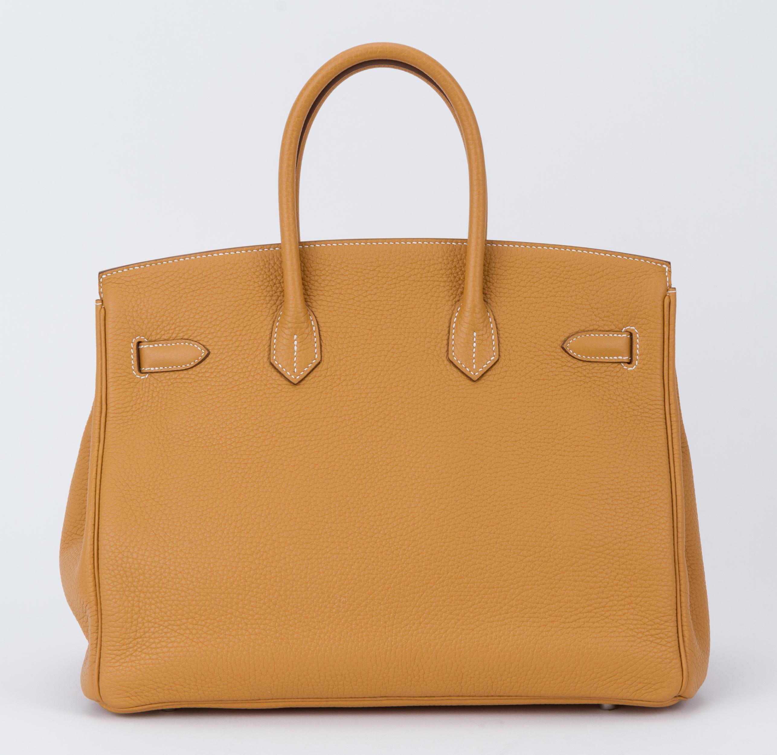 Hermes Birkin 35 Sable Clemence Handbag at 1stDibs | hermes jaune sable ...