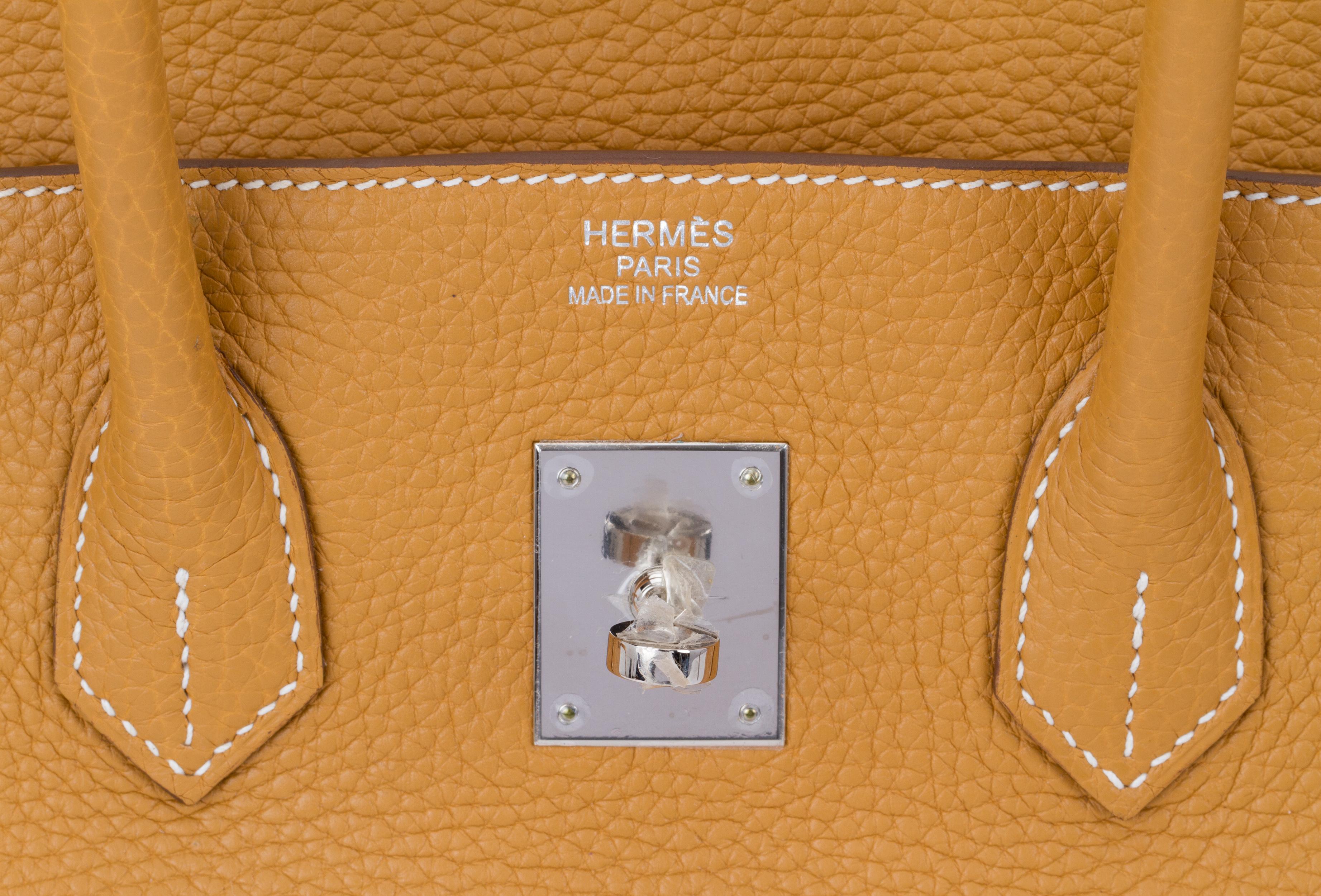 Hermes Birkin 35 Sable Clemence Handbag 3