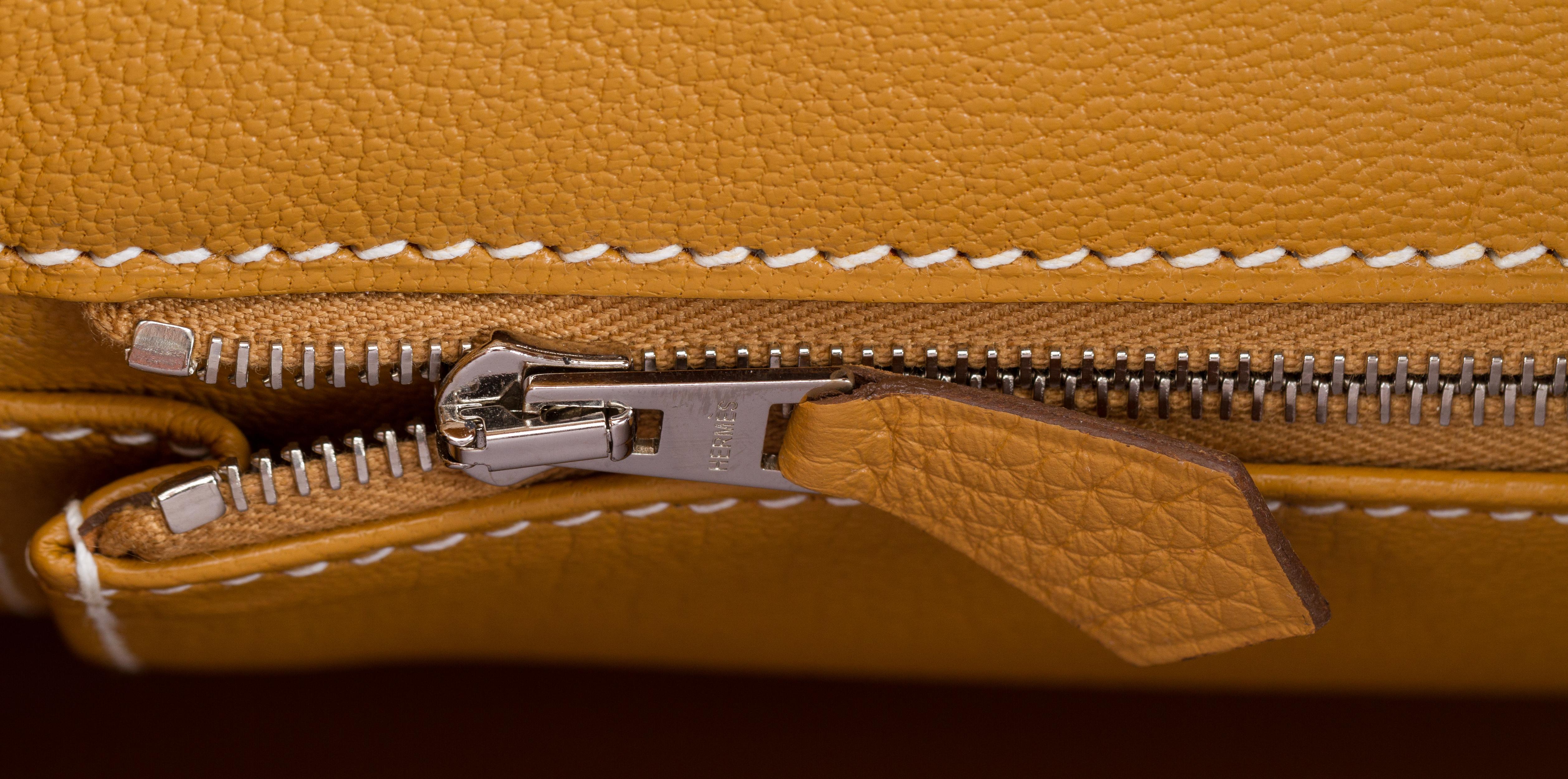 Hermes Birkin 35 Sable Clemence Handbag 4