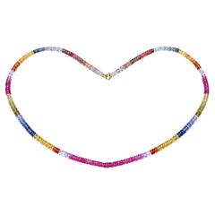 Multi Colored Sapphire Necklace