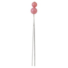 Haarnadel mit Rosenopal