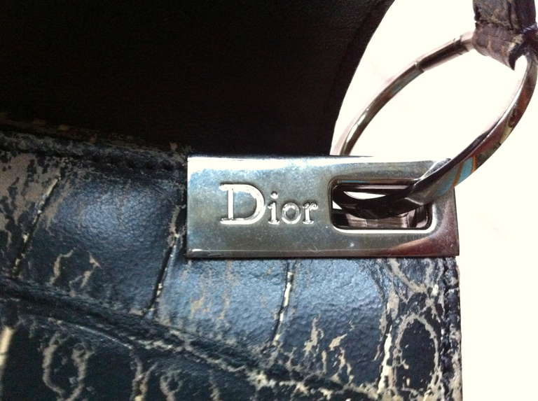 Exceptional DIOR haute couture leather handbag For Sale 4