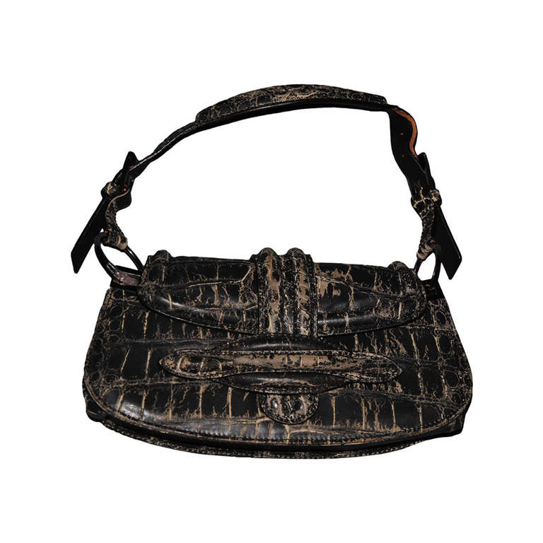 Exceptional DIOR haute couture leather handbag For Sale