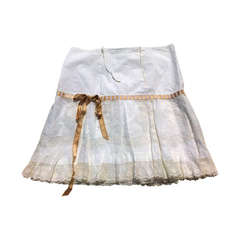 Magnificent french belle époque lace petticoat