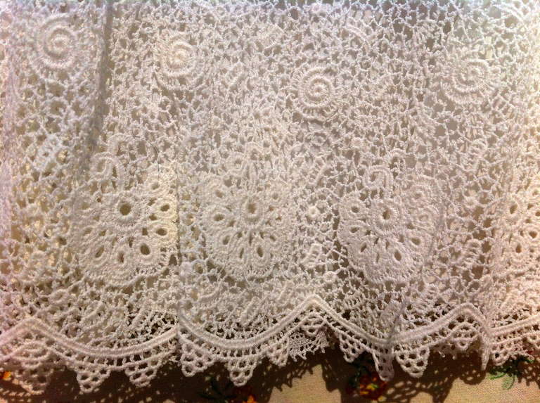Magnificent french belle époque lace petticoat For Sale 1