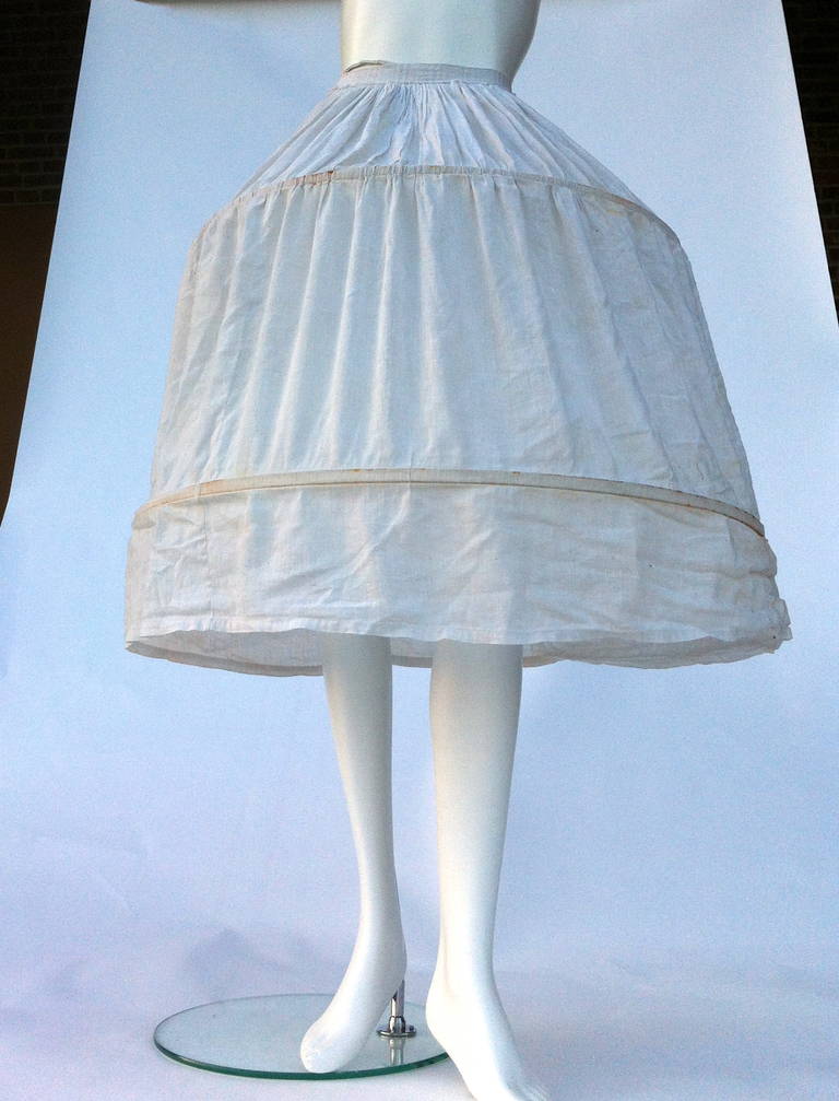 Rare 19th c. French crinoline petticoat
